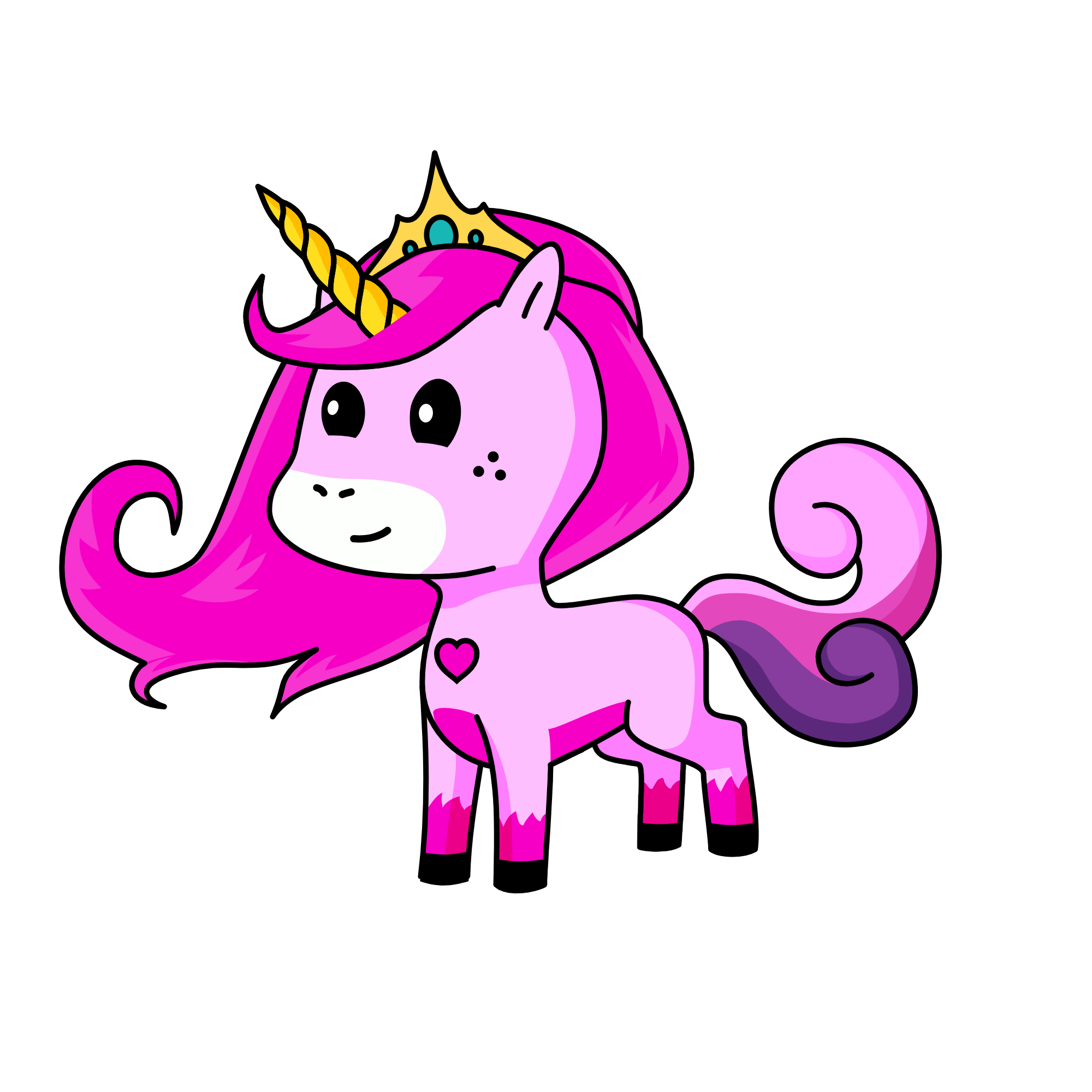 Queen Glimmer, the unicorn