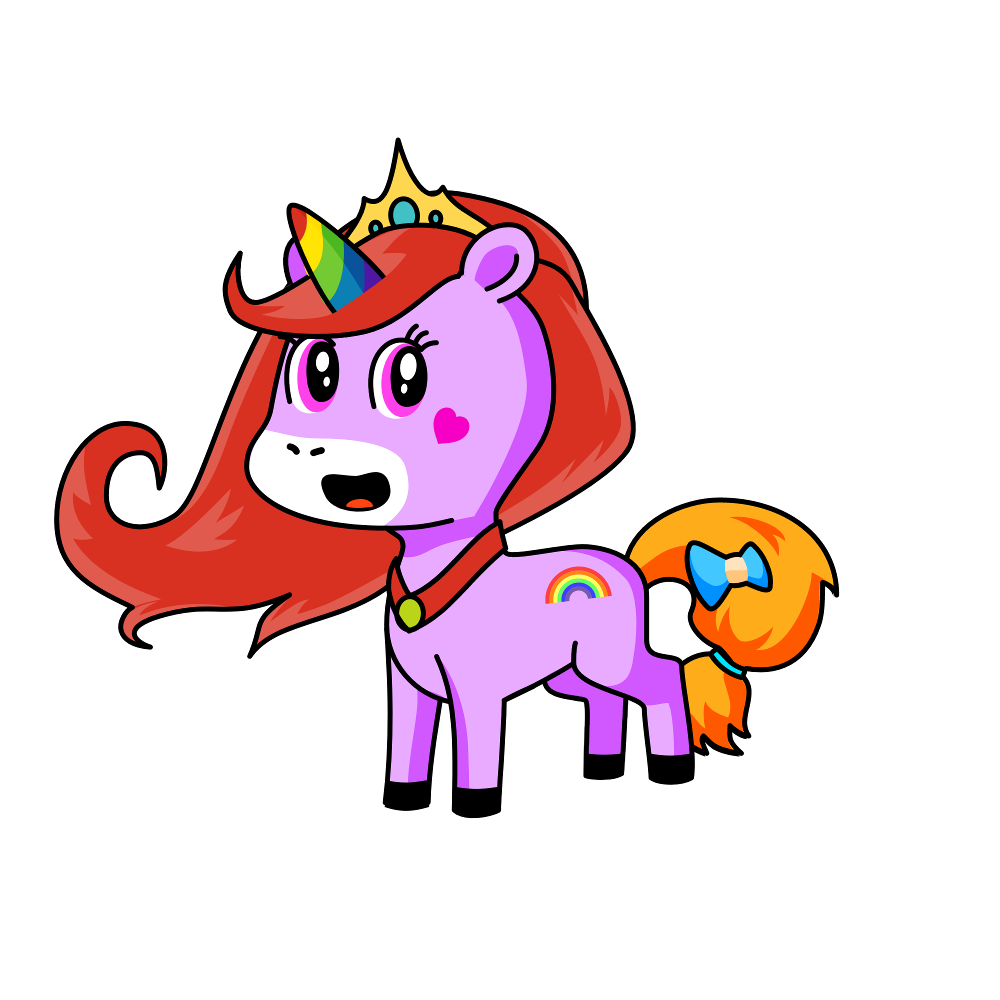 princess rainbow , the unicorn