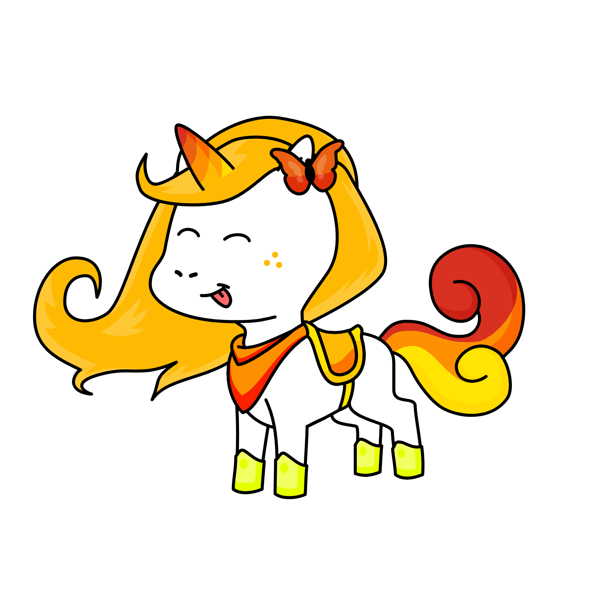Fiery Fifi, the unicorn