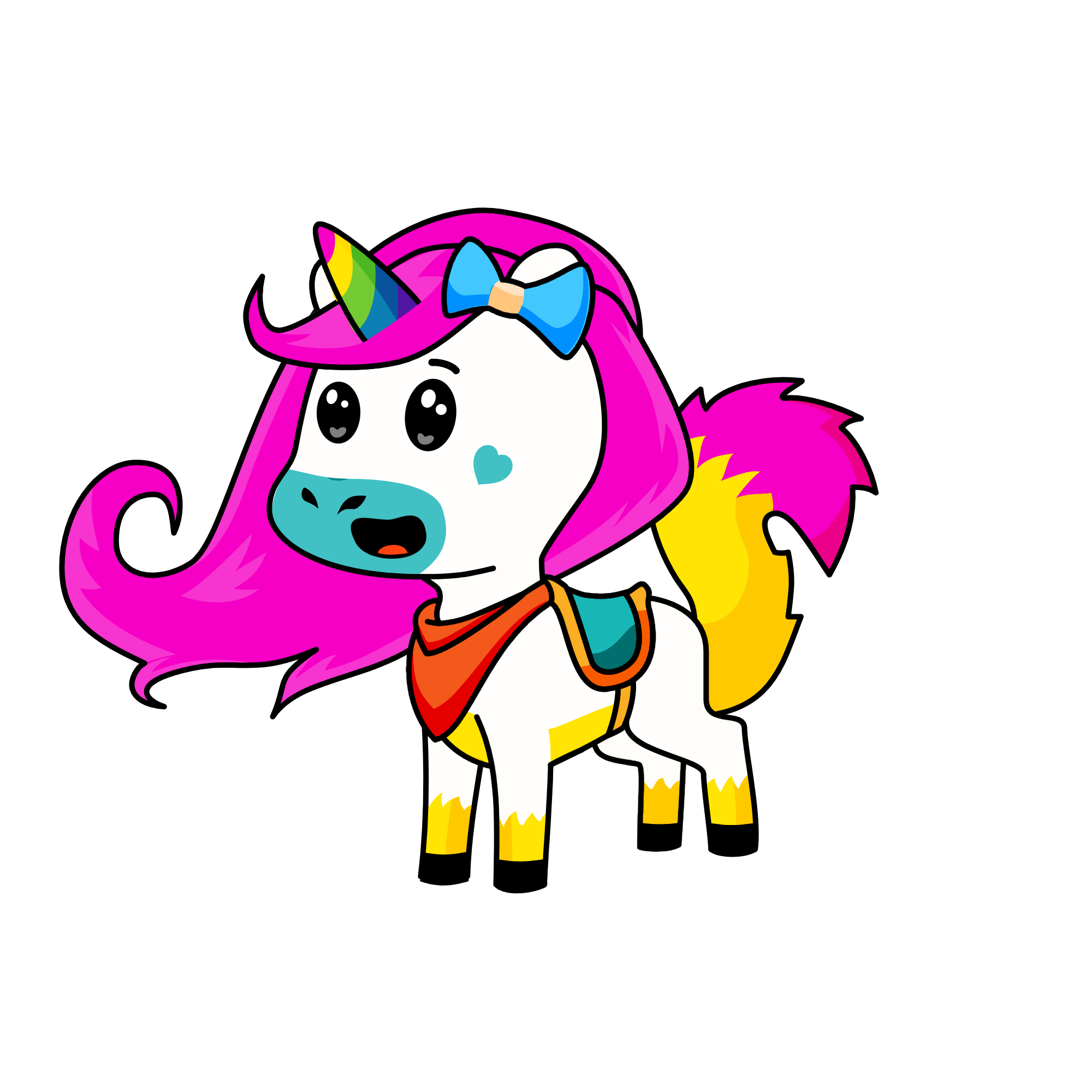 Glitter, the unicorn
