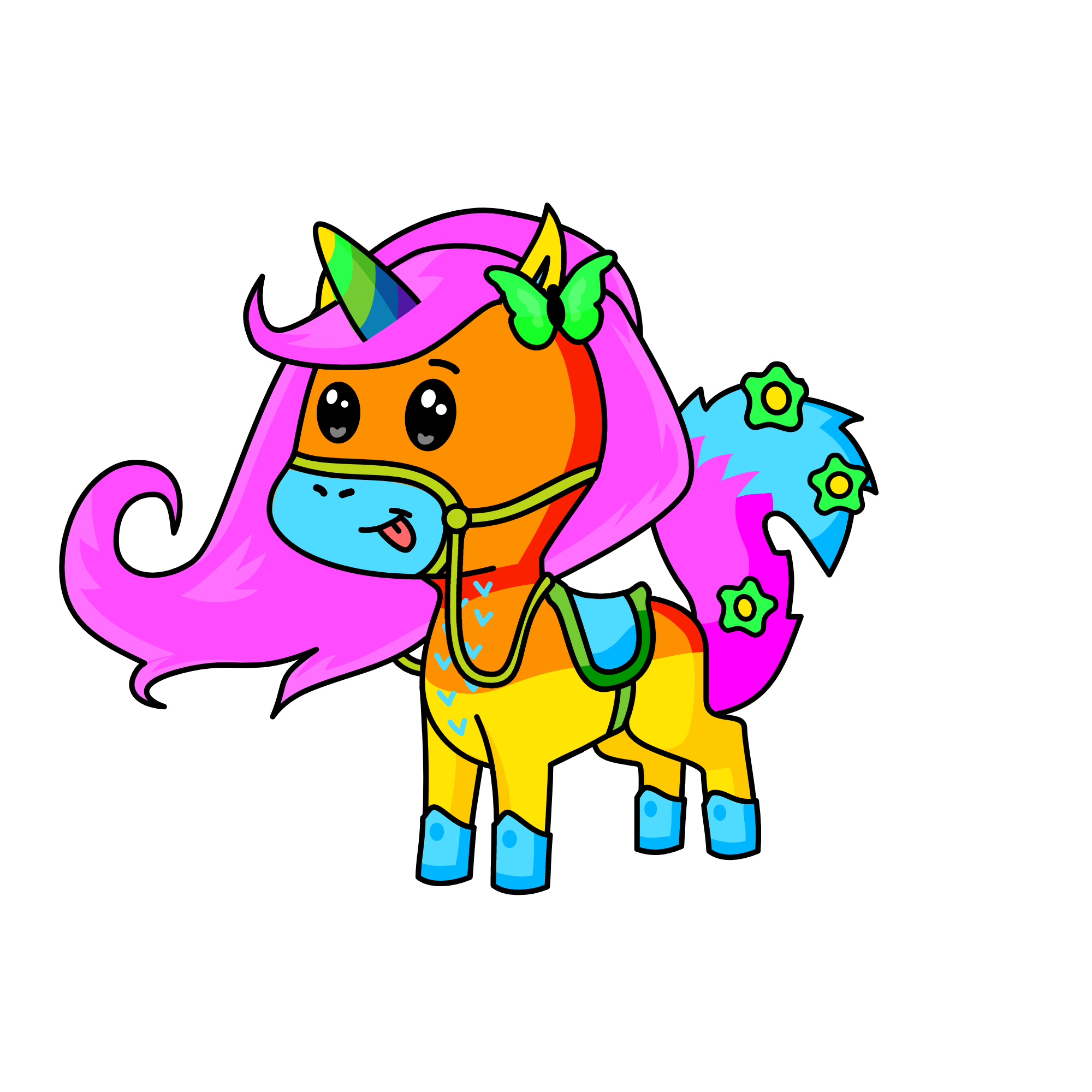 Pixie, the unicorn