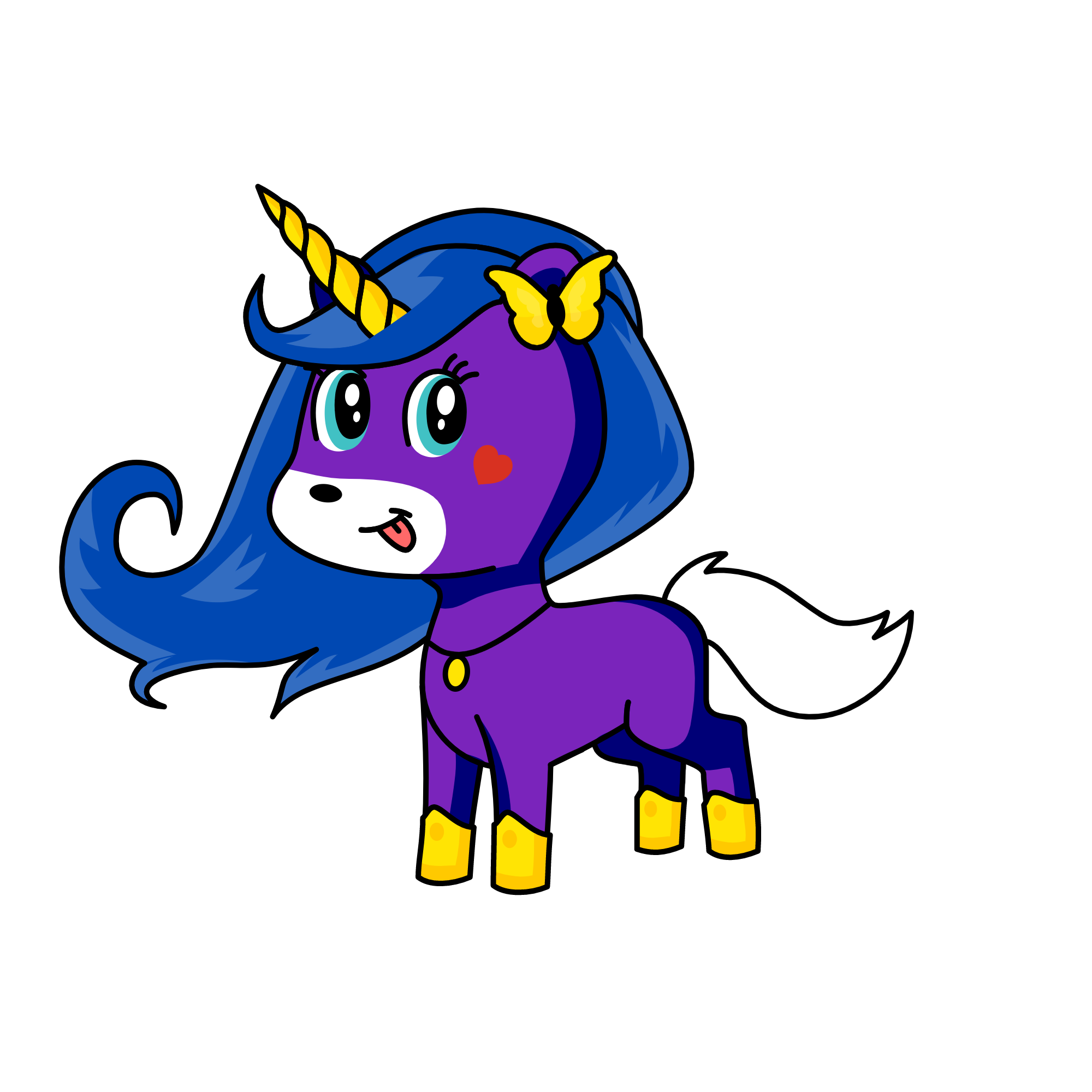 purply, the unicorn