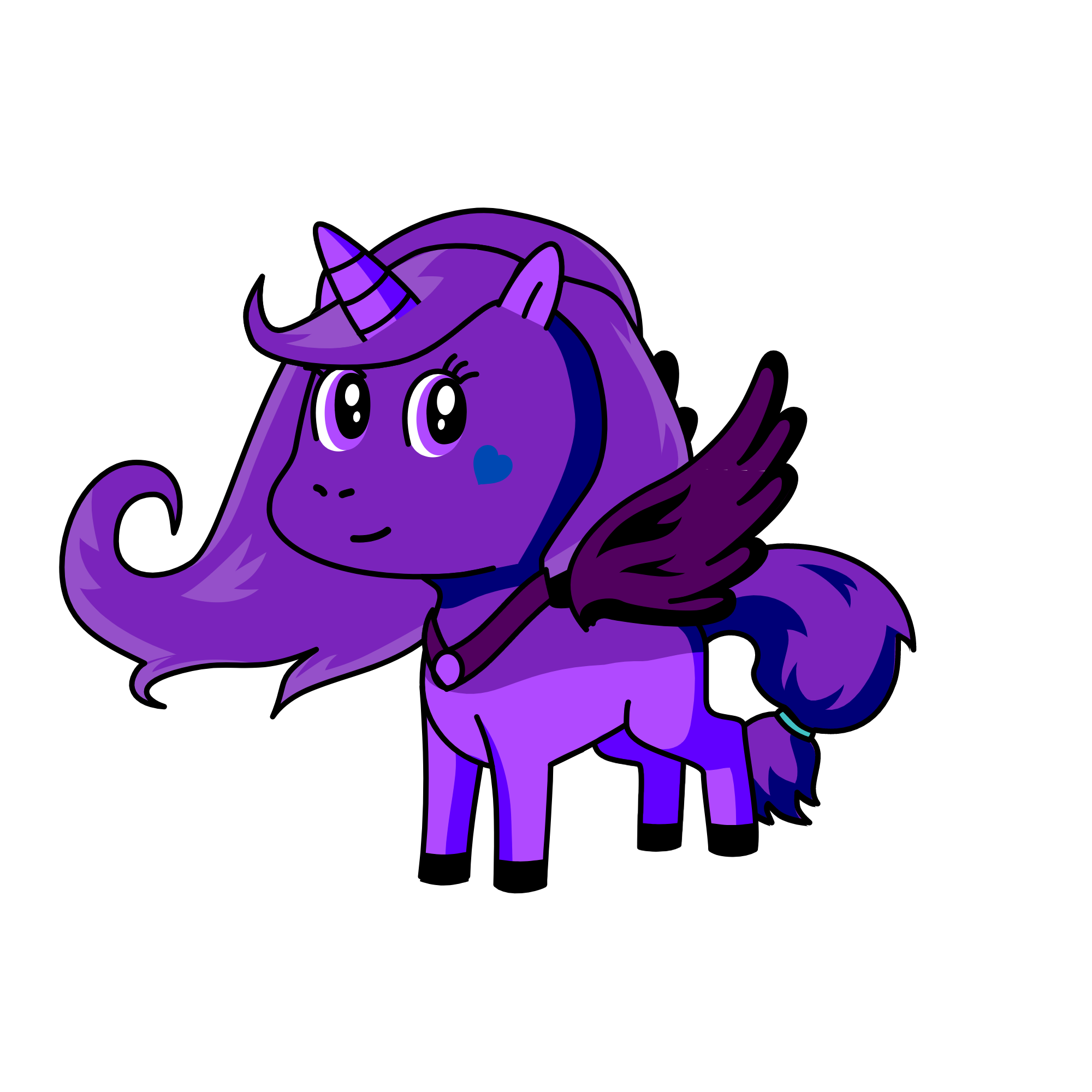 Moonlight, the unicorn