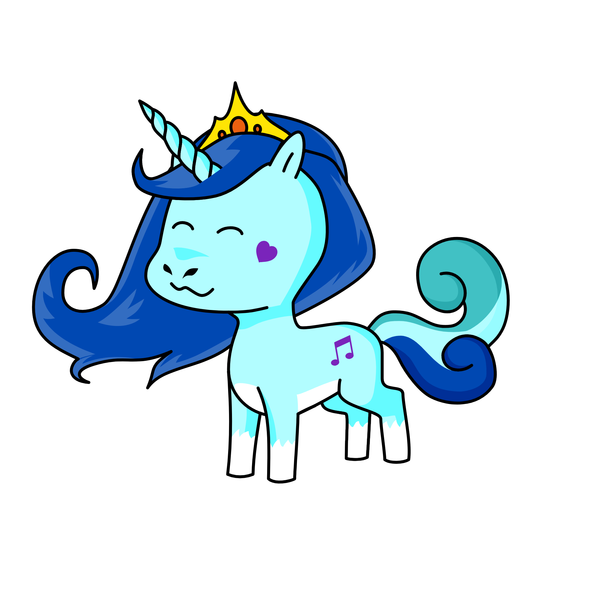 Snow Queen, the unicorn