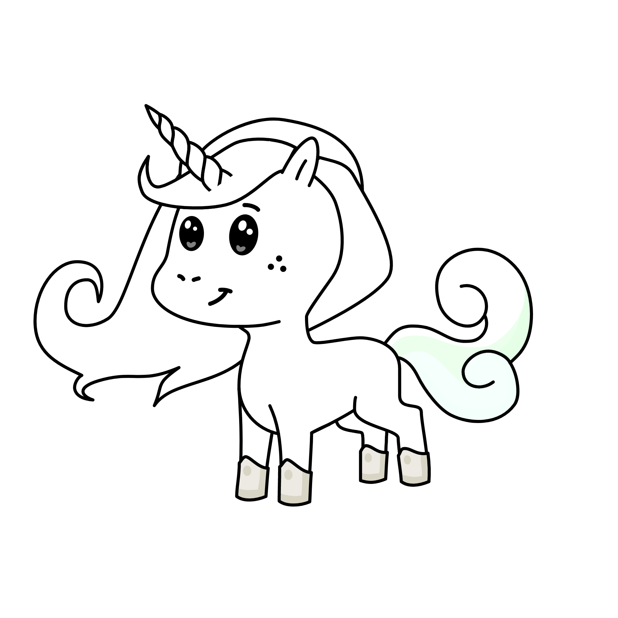 silver, the unicorn