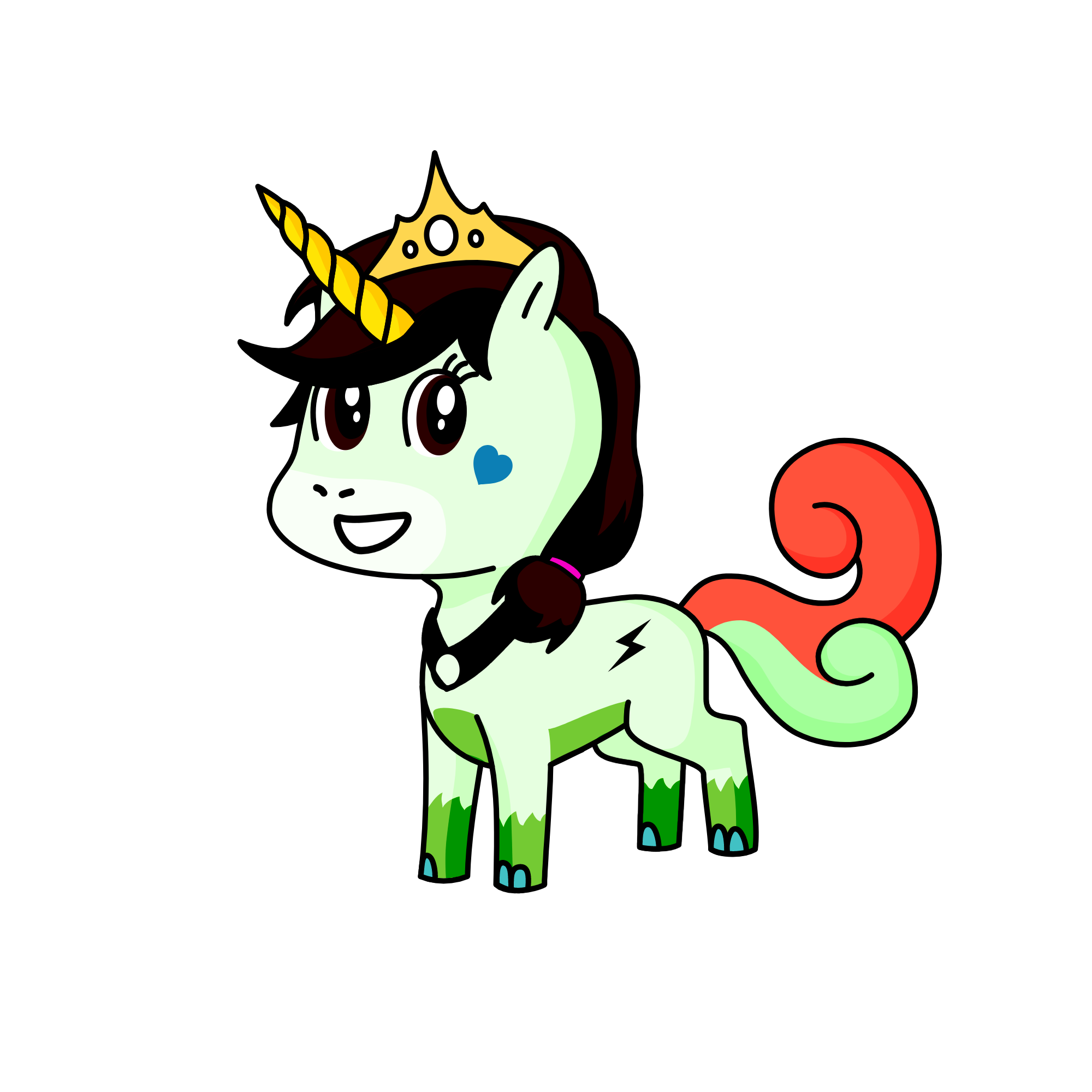 cream, the unicorn