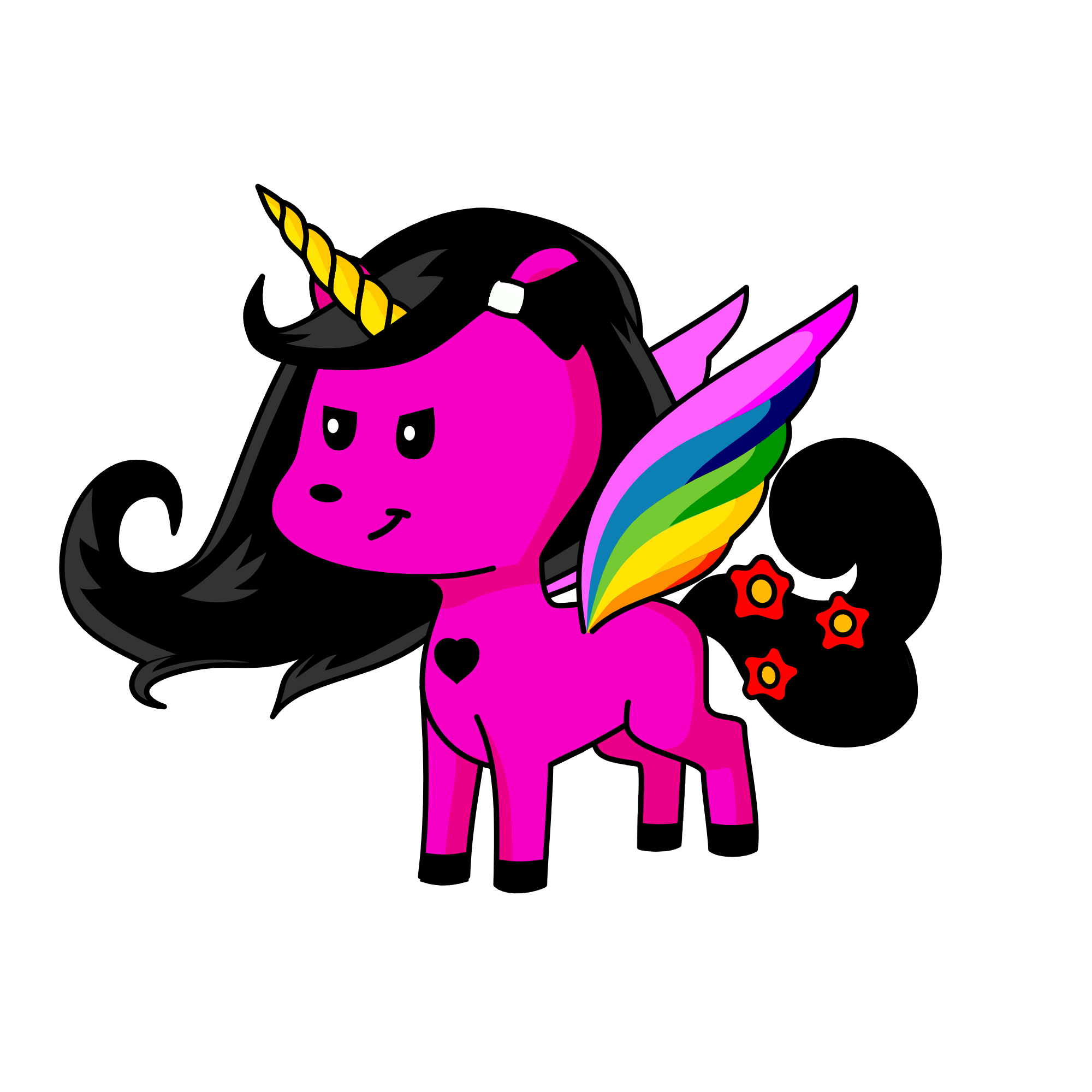 princess evil face, the unicorn