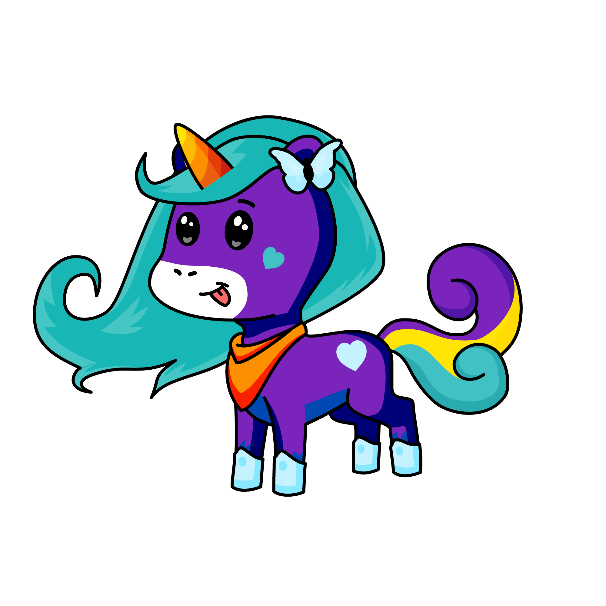 halley, the unicorn