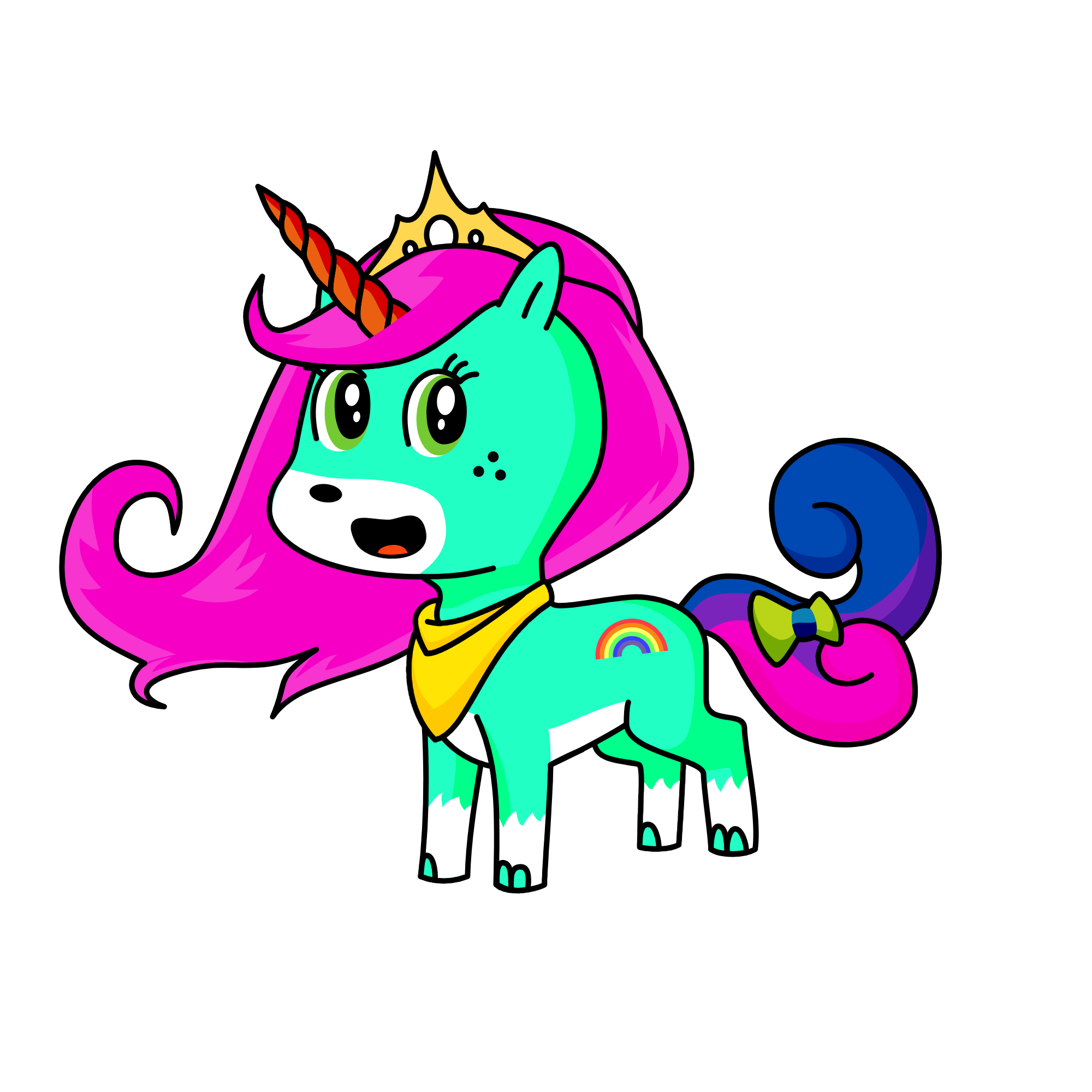 cool girl, the unicorn