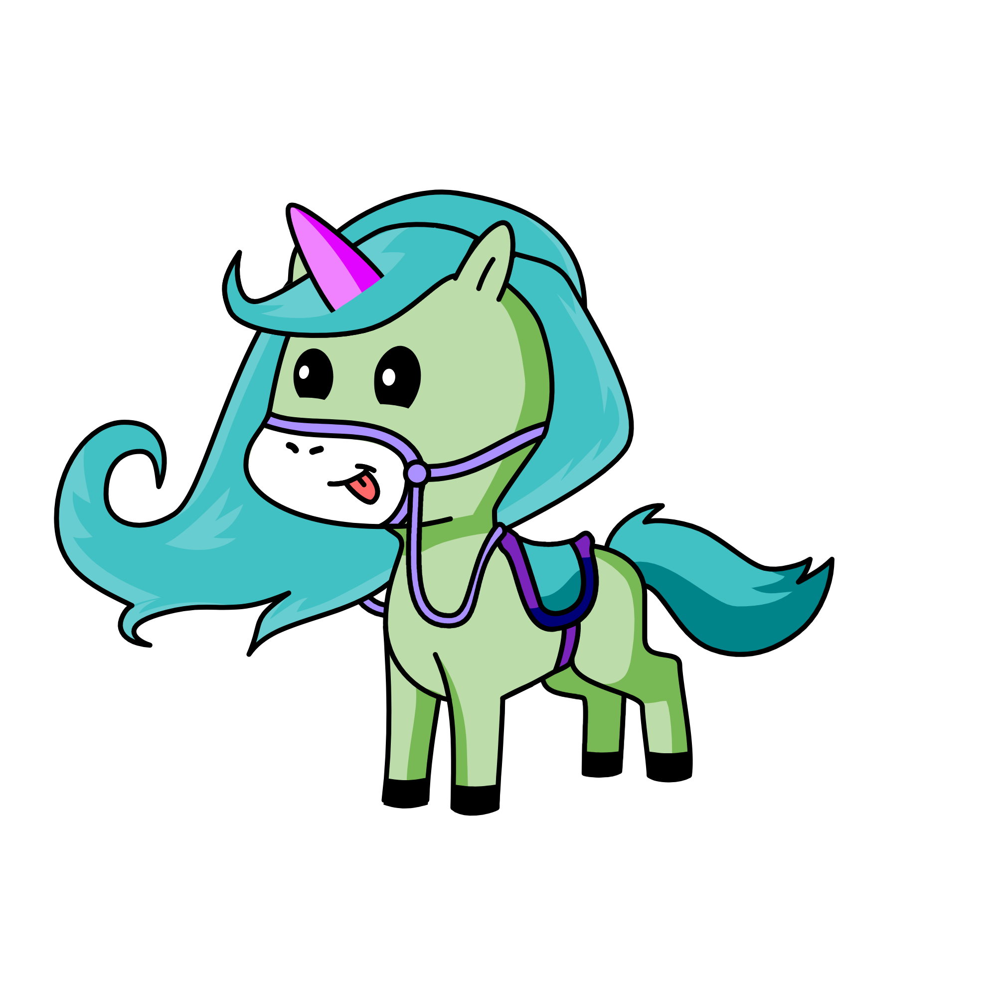 Desty , the unicorn