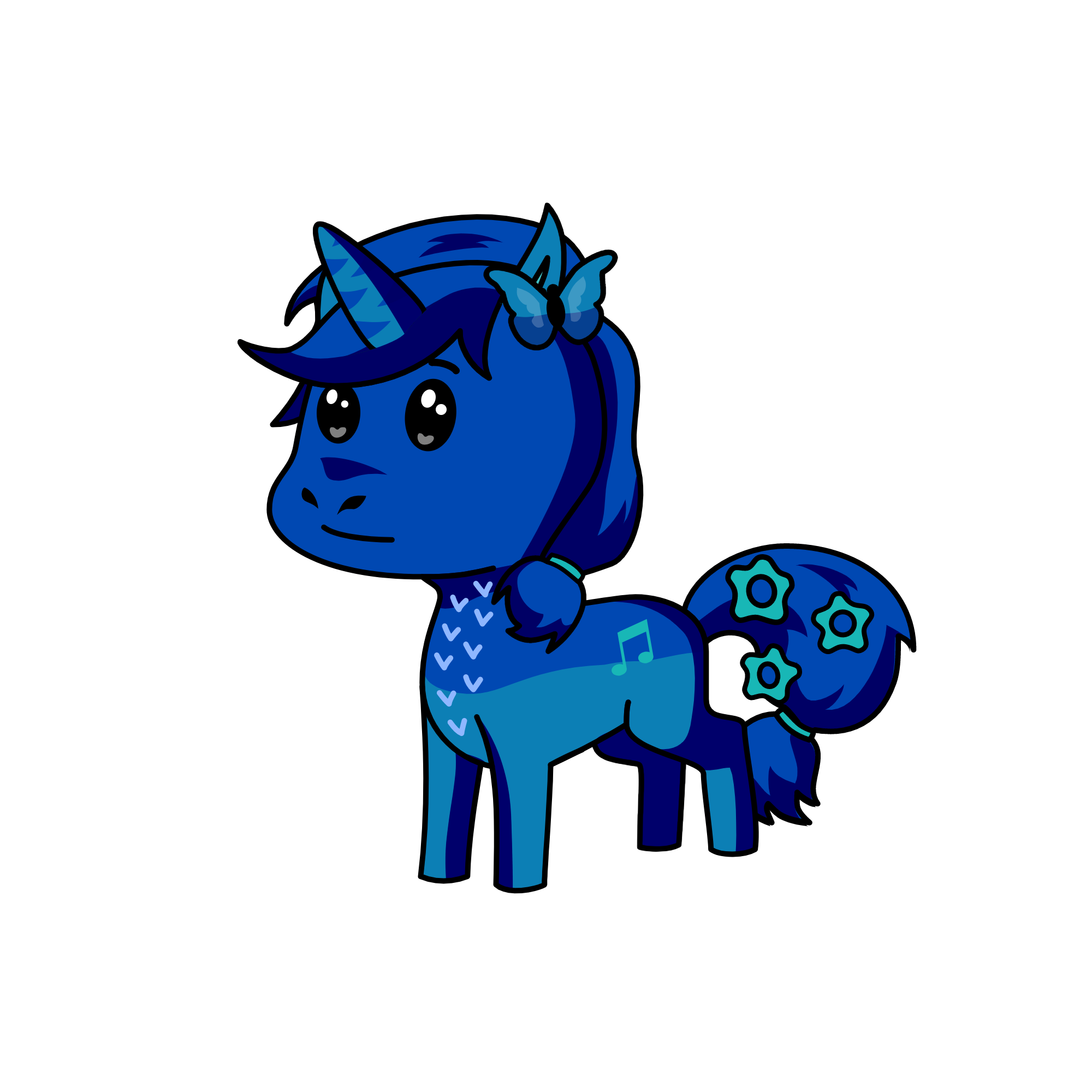 blue//azul, the unicorn