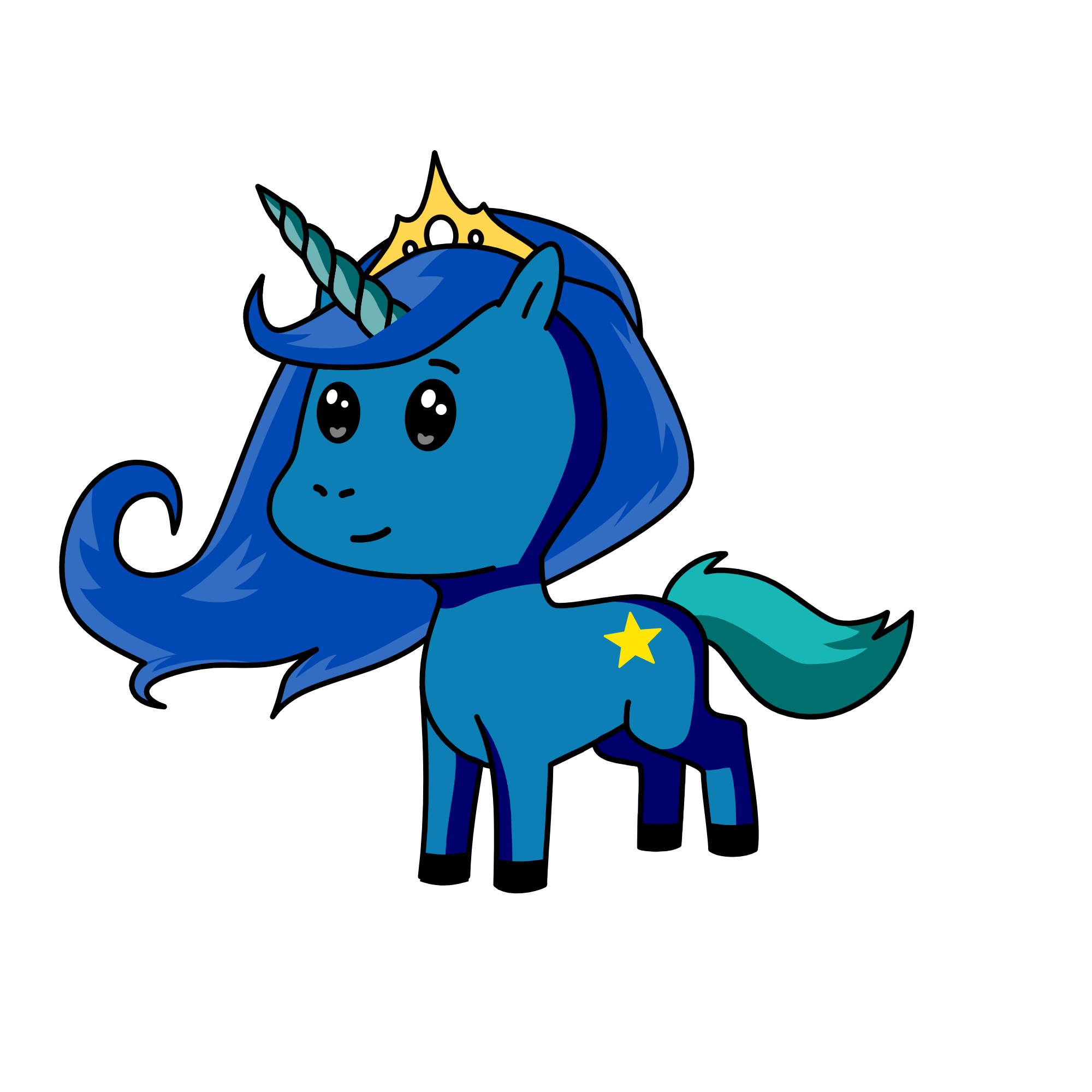 Shining Moon, the unicorn