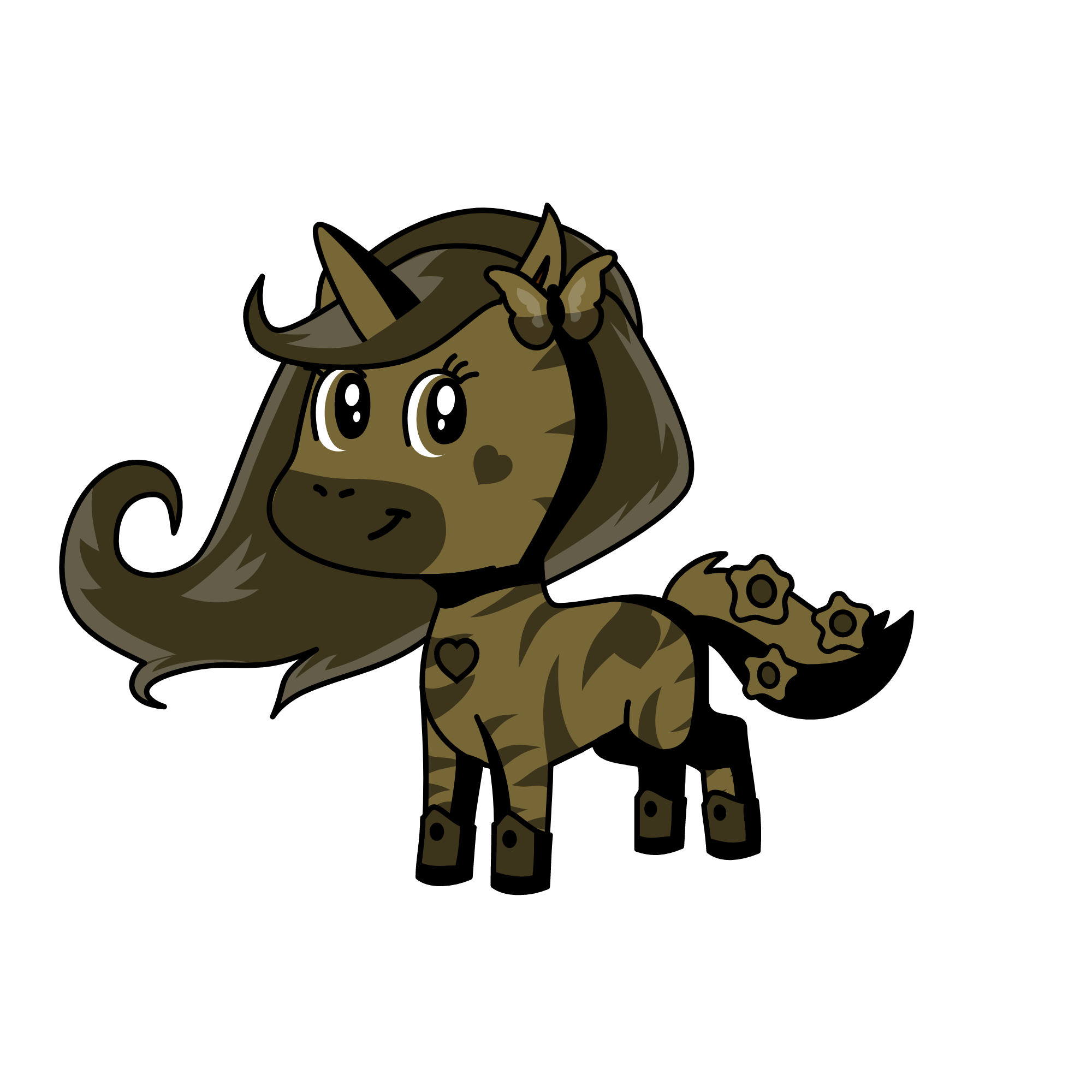 Mrs. teddy bear, the unicorn