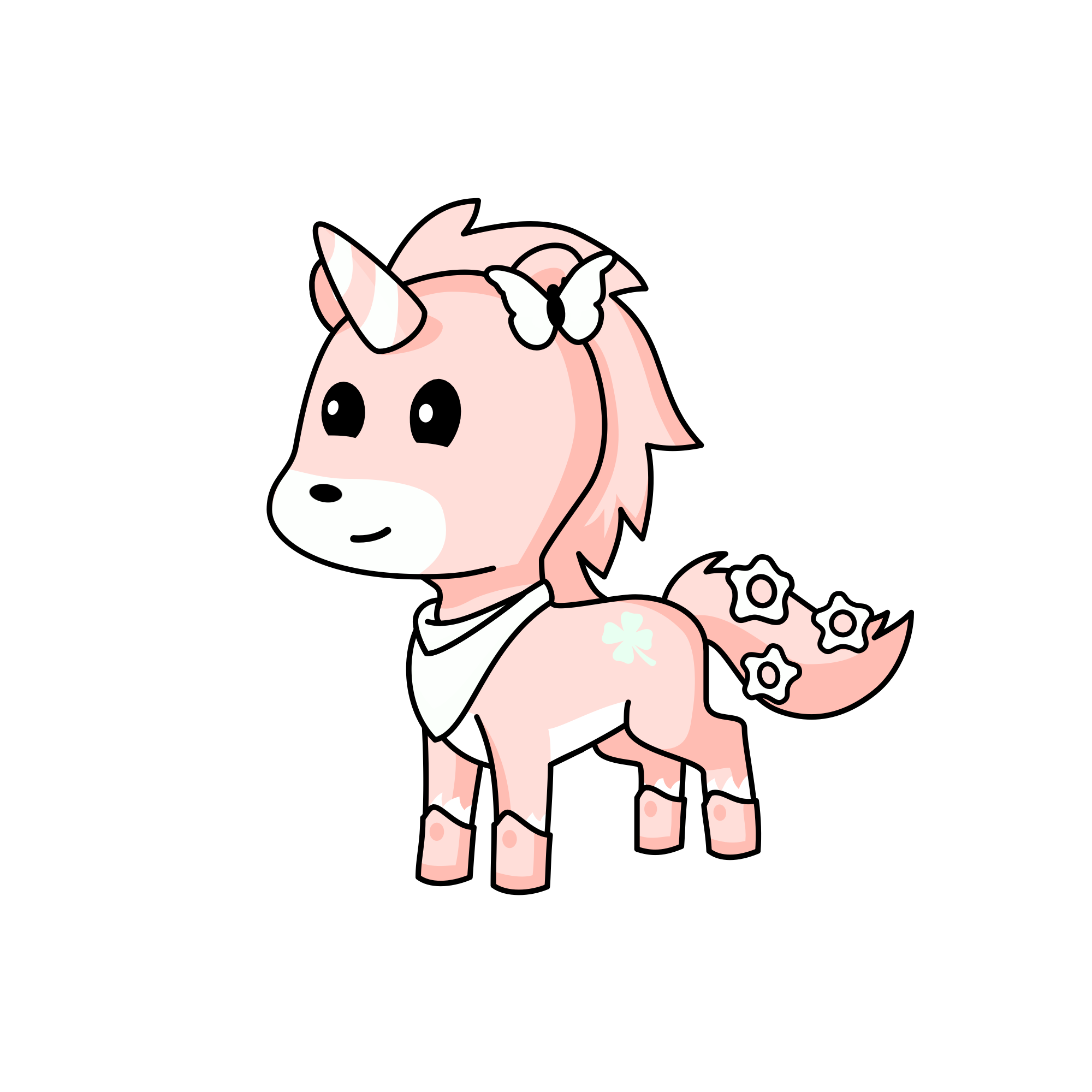 Peachi, the unicorn
