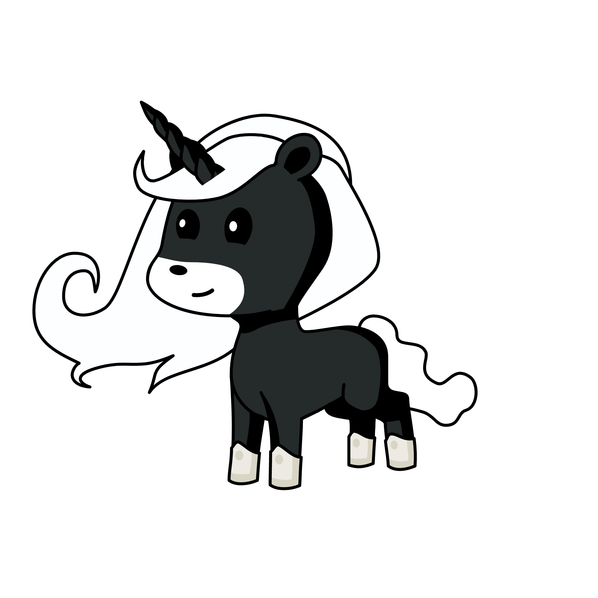 black beauty, the unicorn
