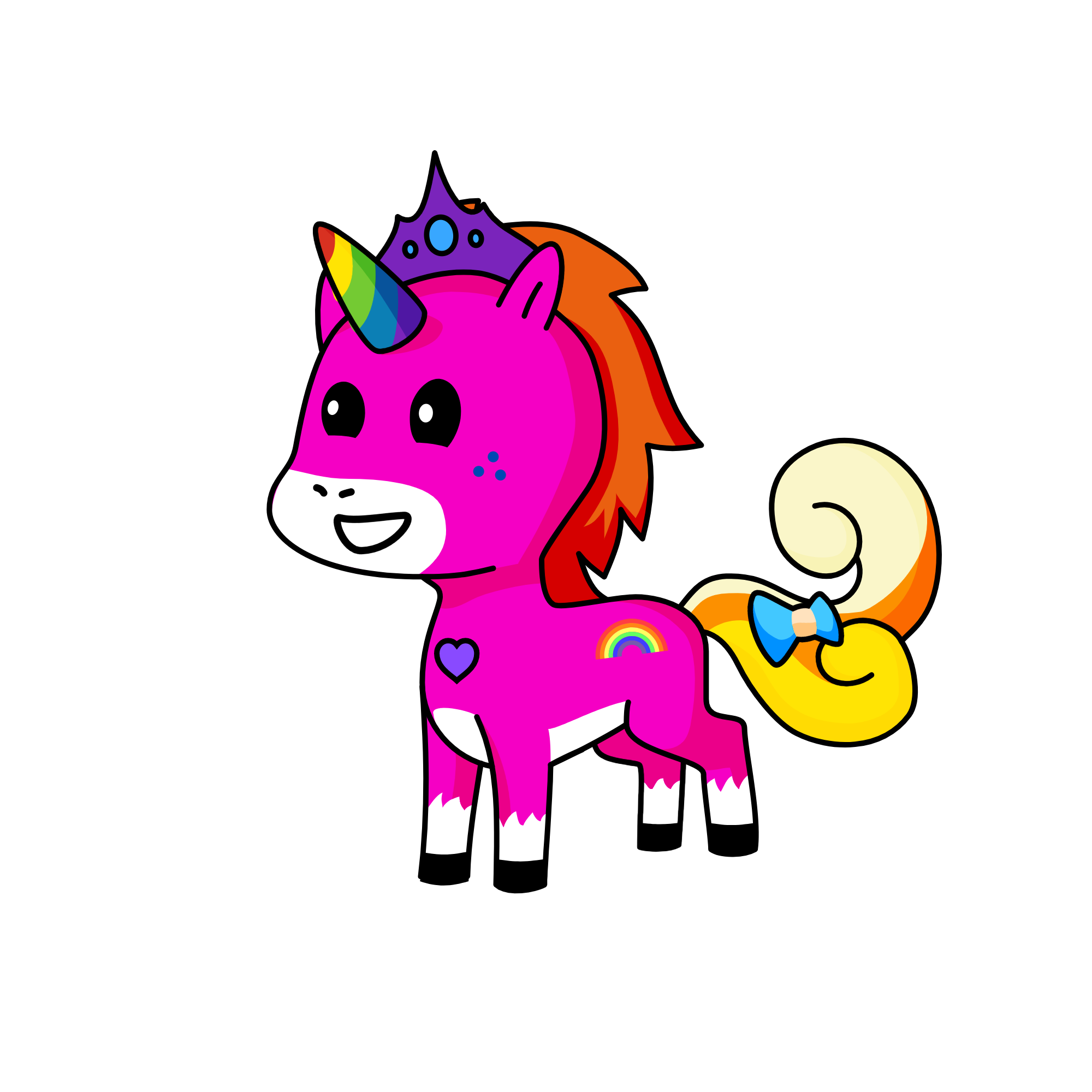 rainbow #2, the unicorn
