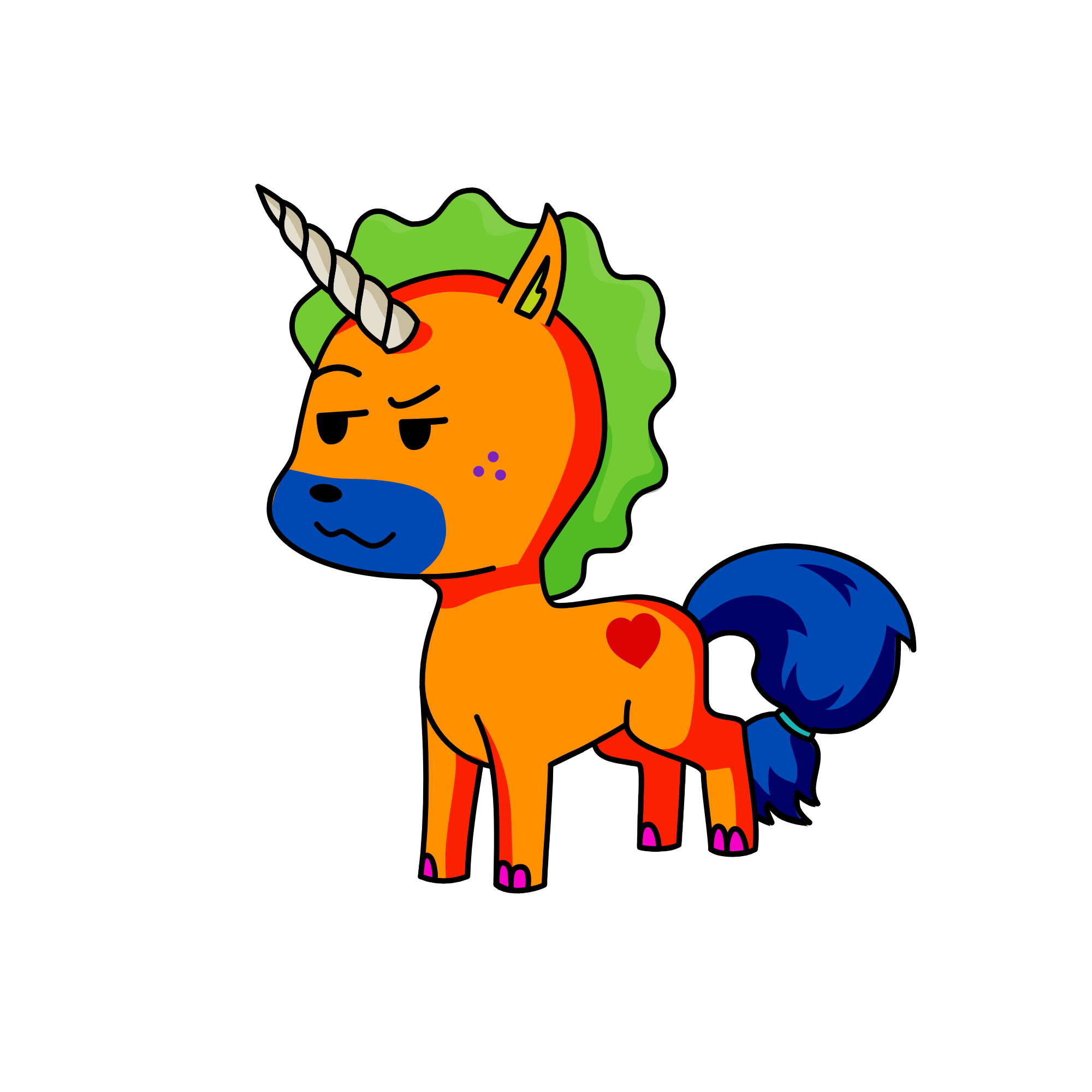 h, the unicorn