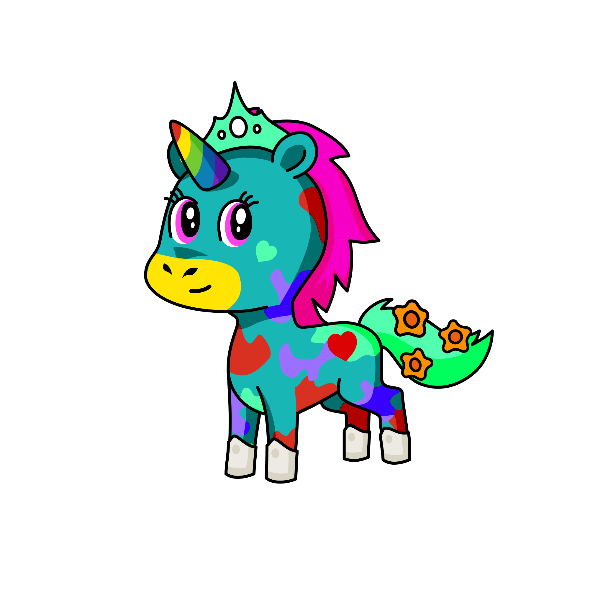 Rainbowniya, the unicorn