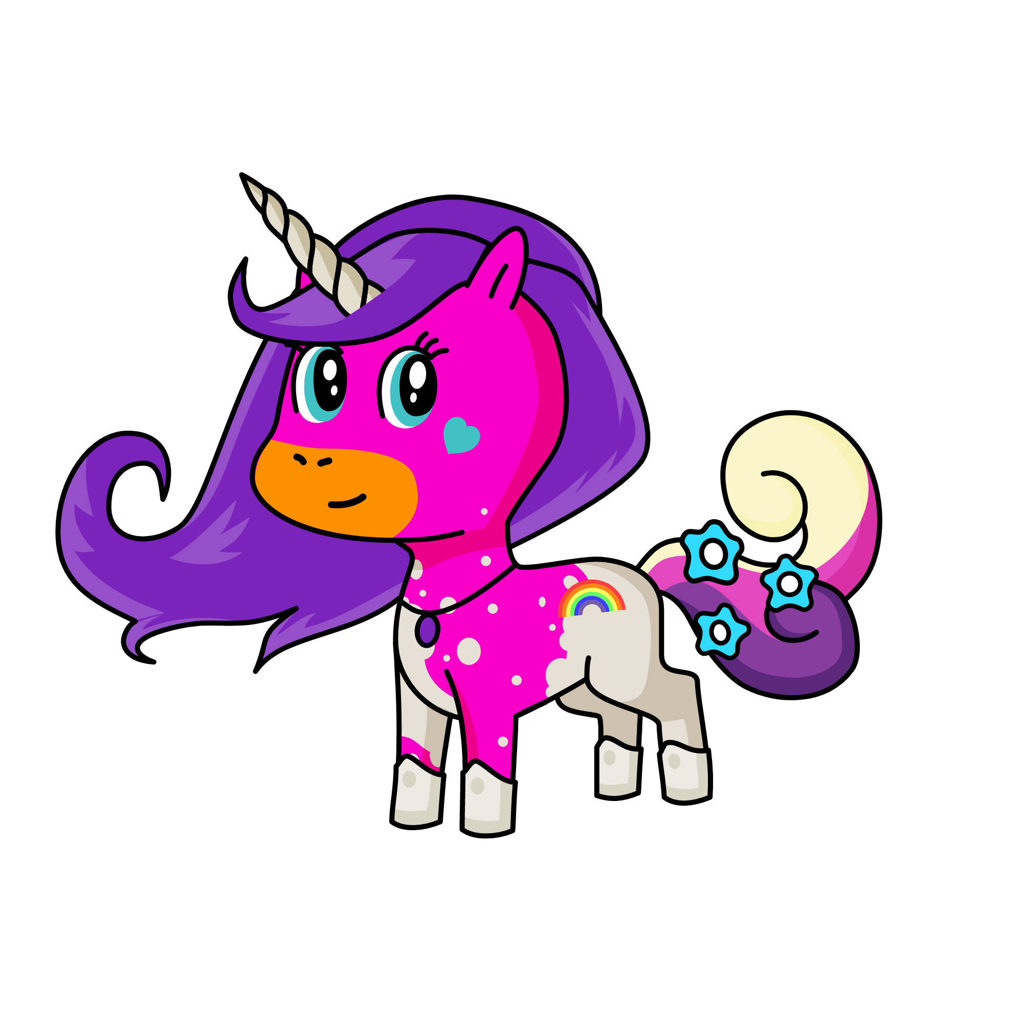 violet, the unicorn
