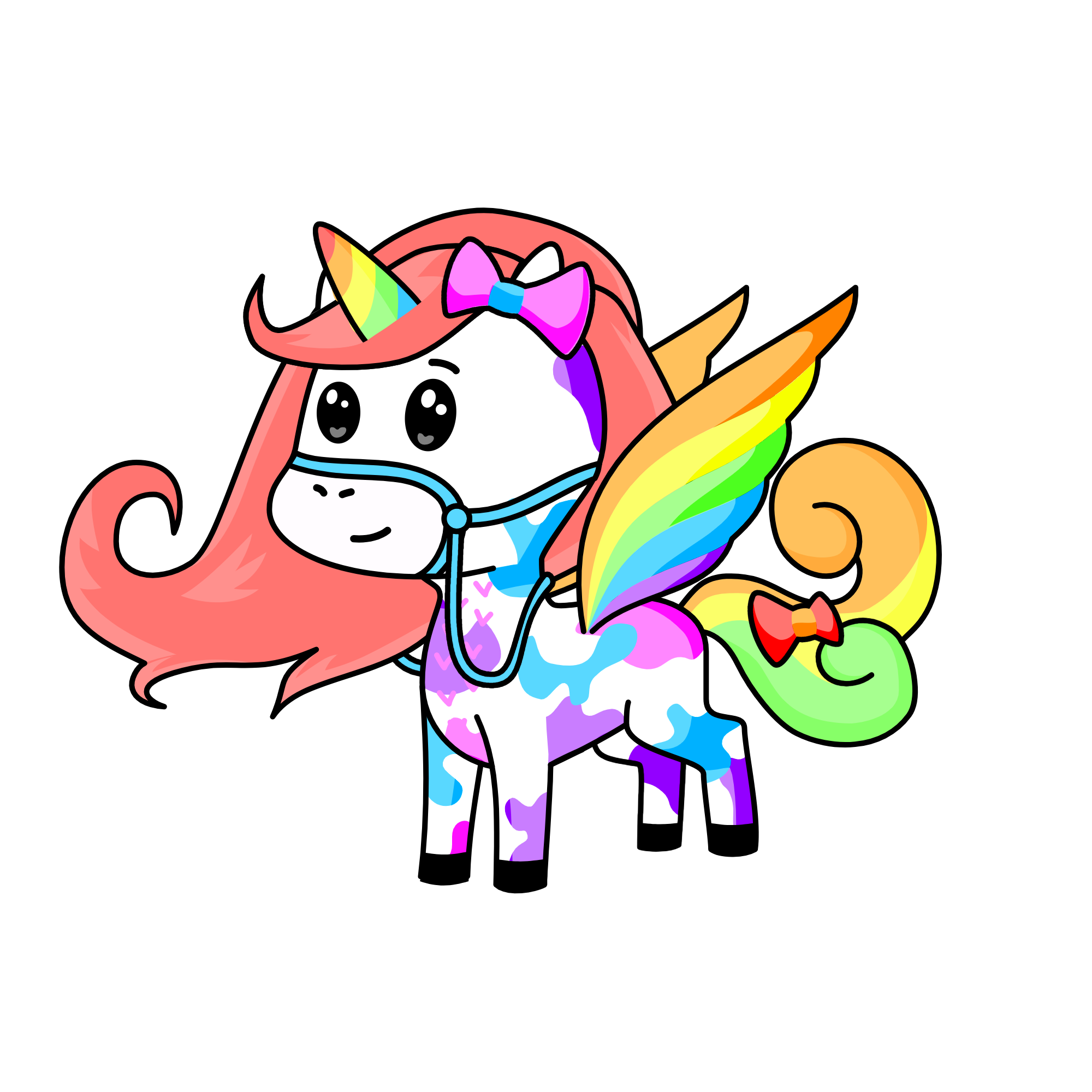 Rainbow, the unicorn