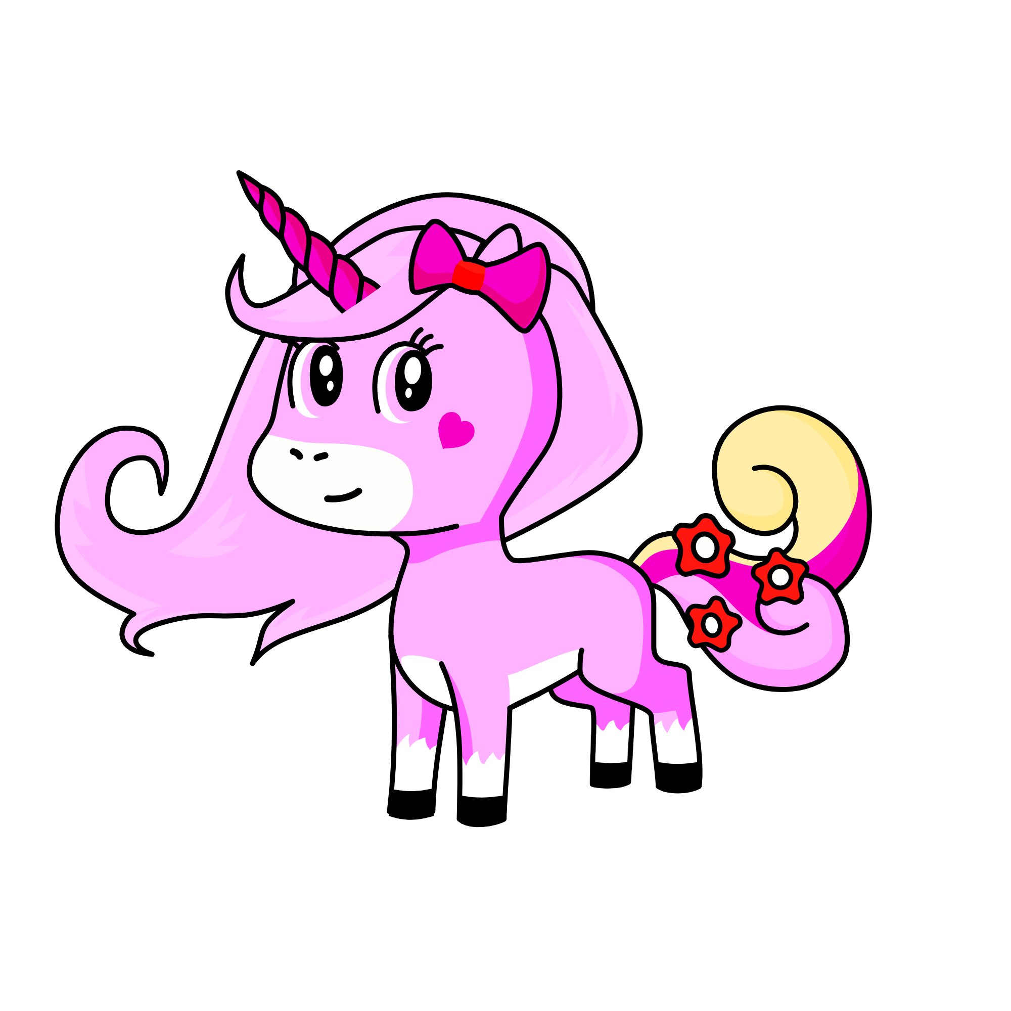 Pink Queen , the unicorn