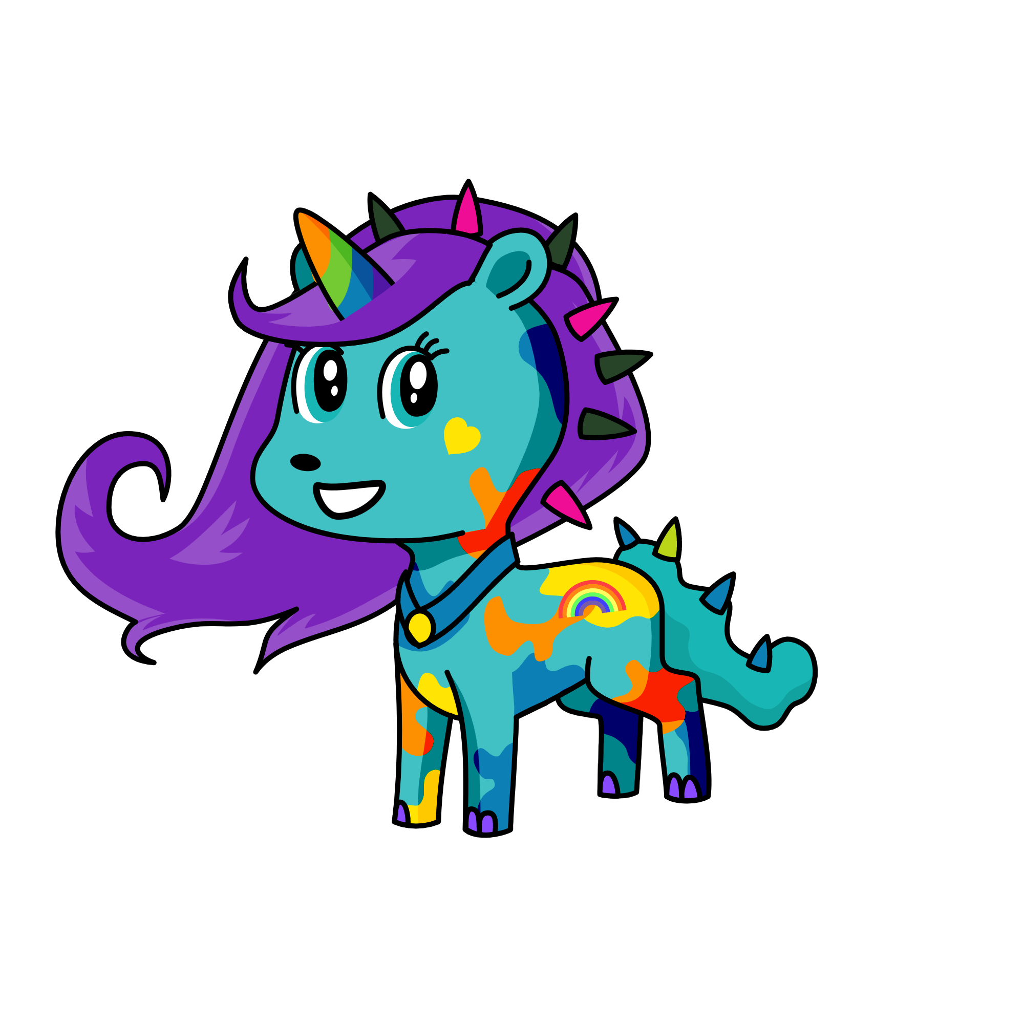 #3 Rainbow the devil, the unicorn