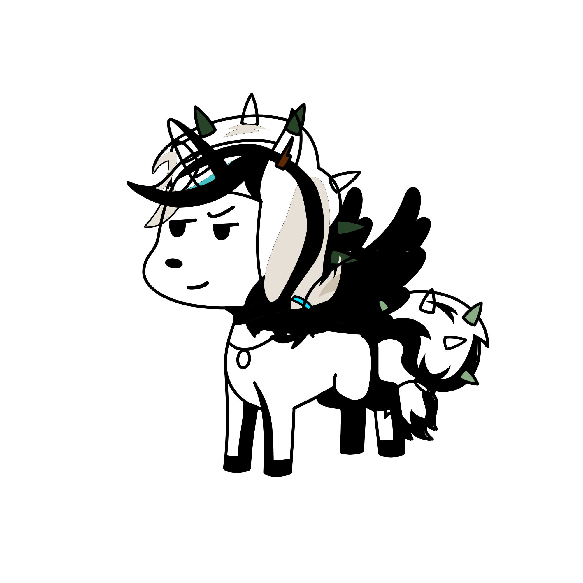 Ночьная, the unicorn