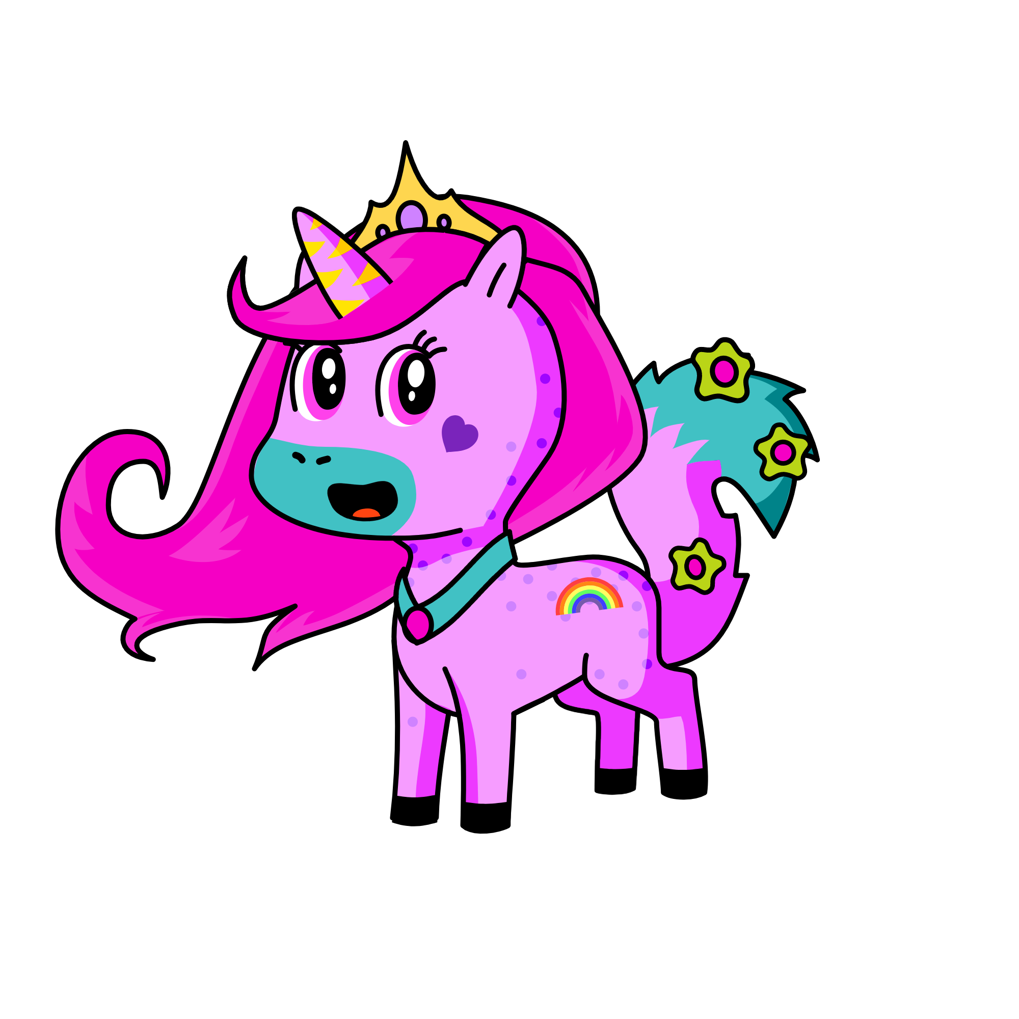 my queen cornify, the unicorn