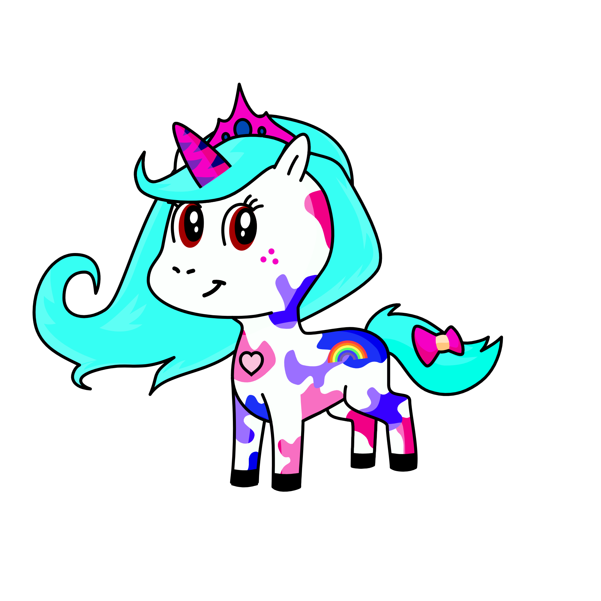 Pink Lara, the unicorn