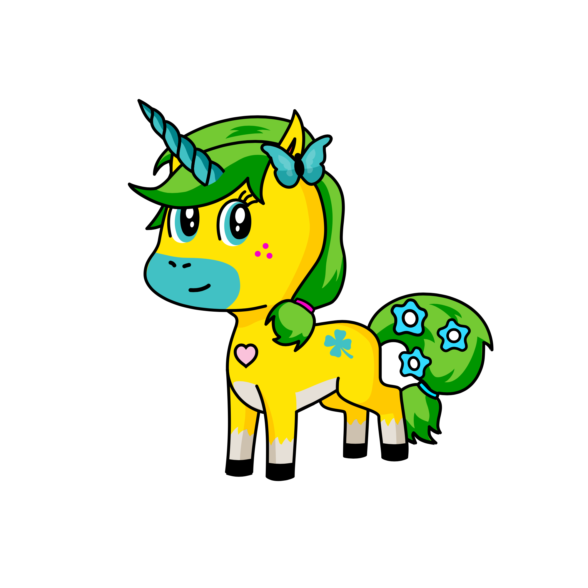 Spring, the unicorn