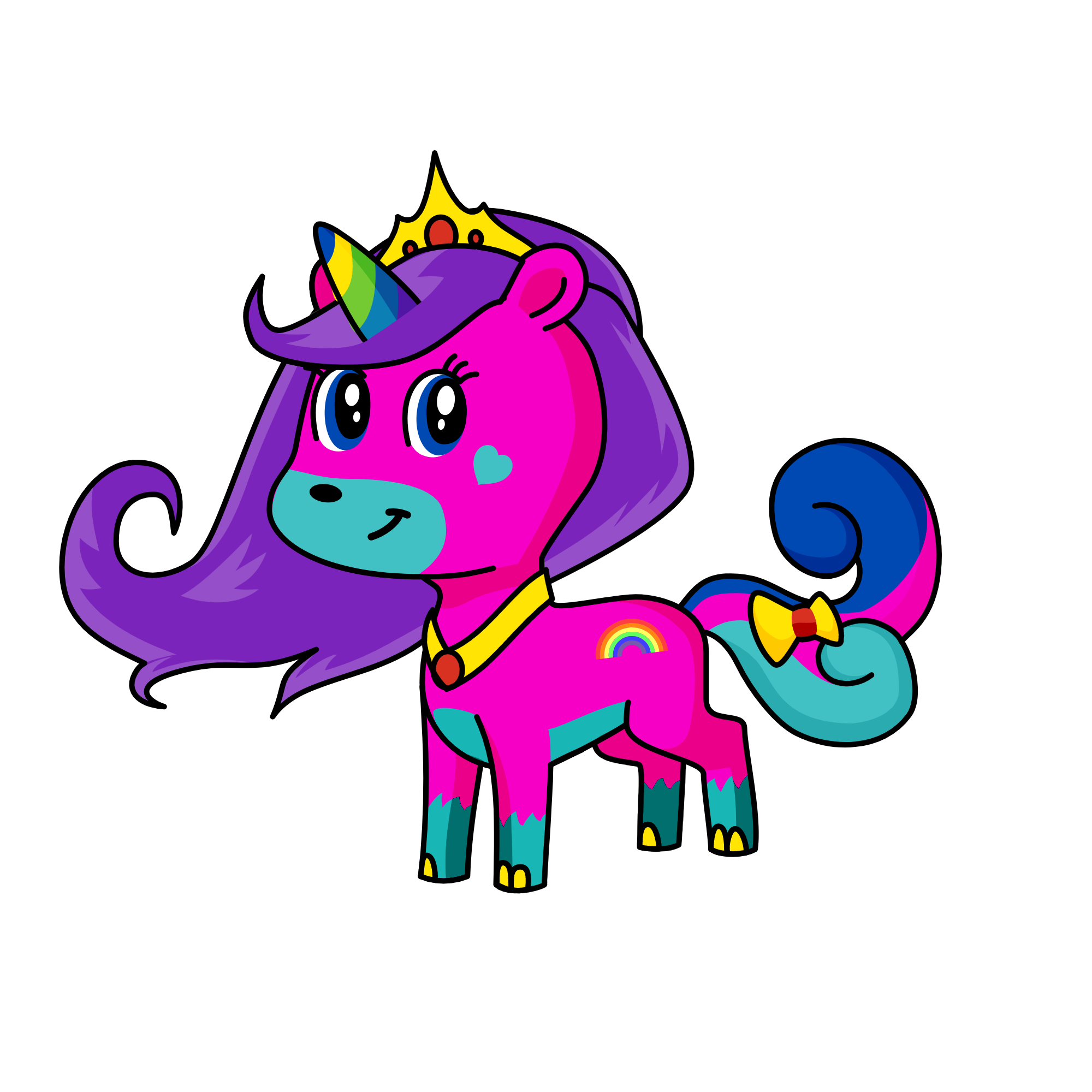 Queen Rip Blaze, the unicorn