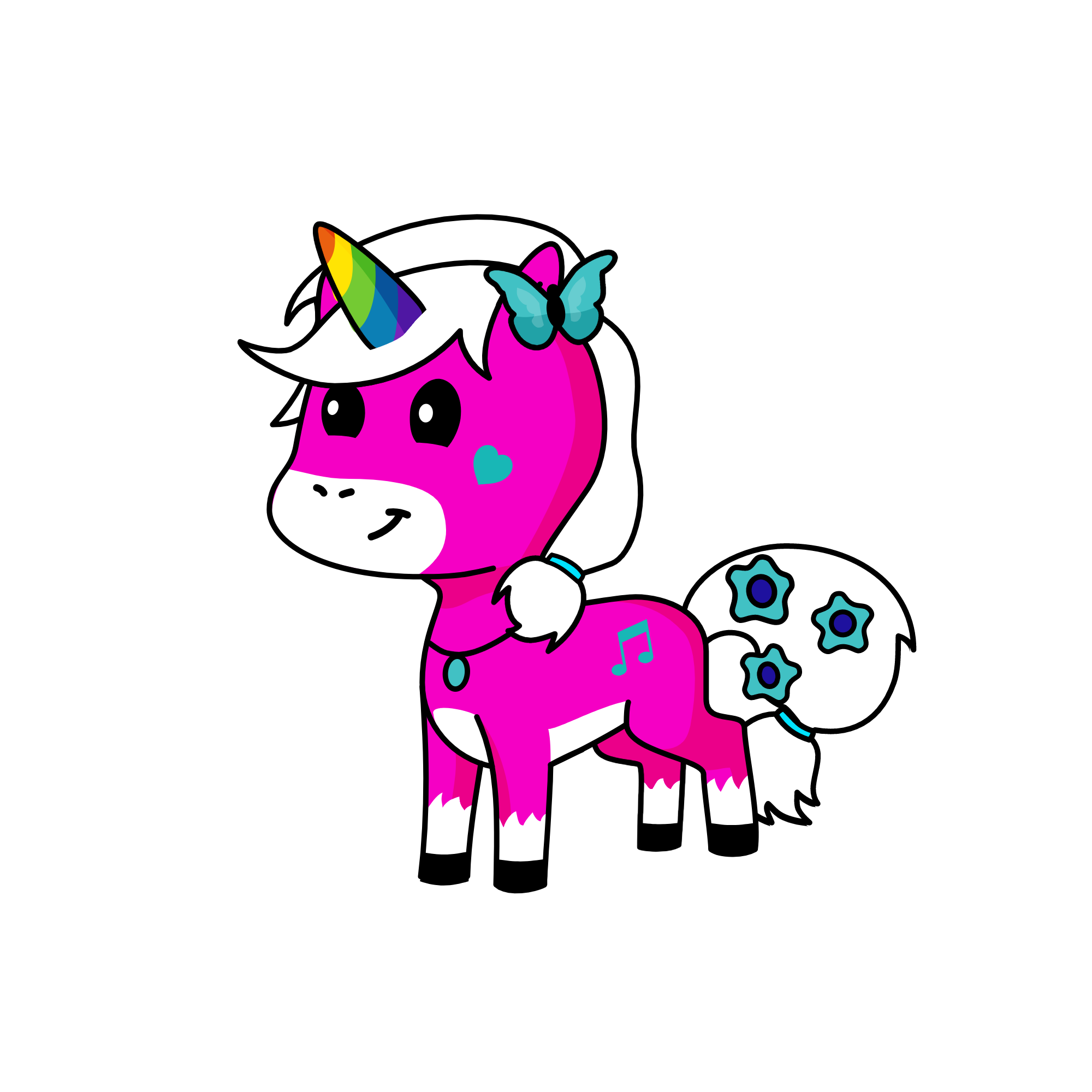 rose, the unicorn