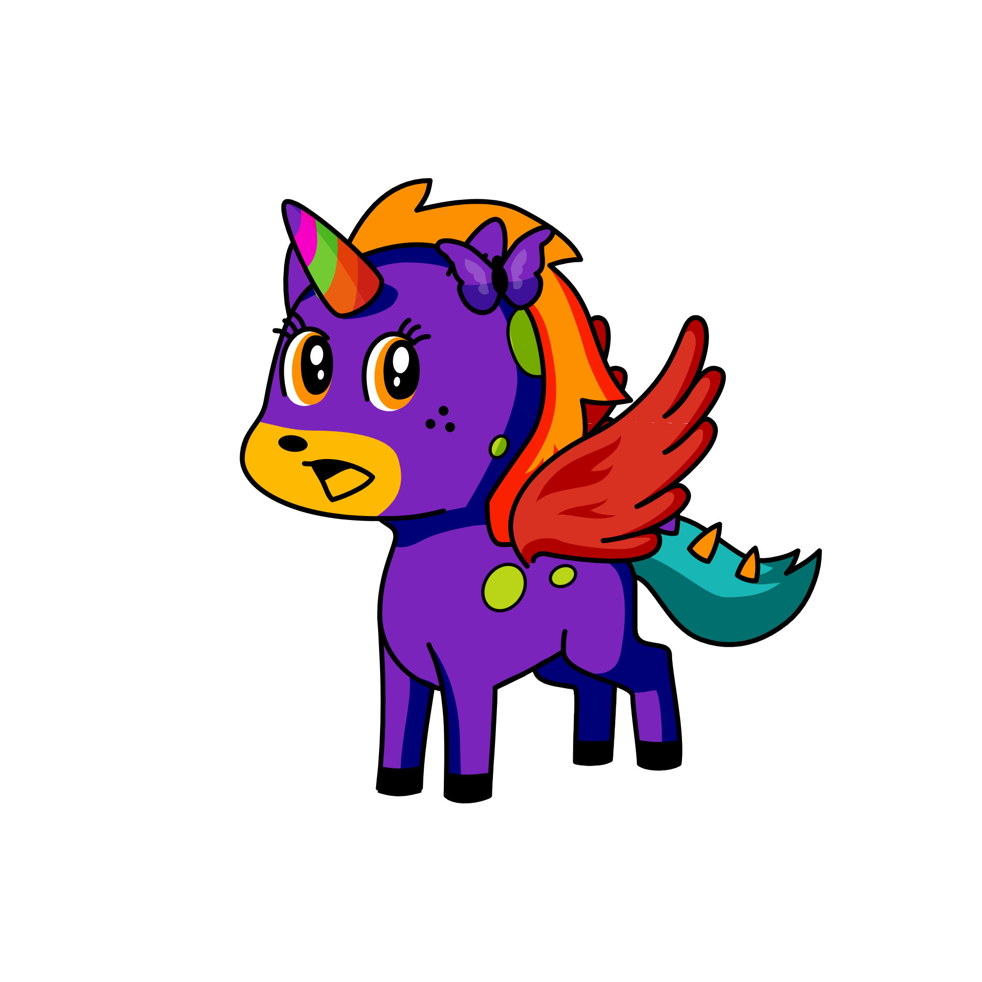 Abababa, the unicorn