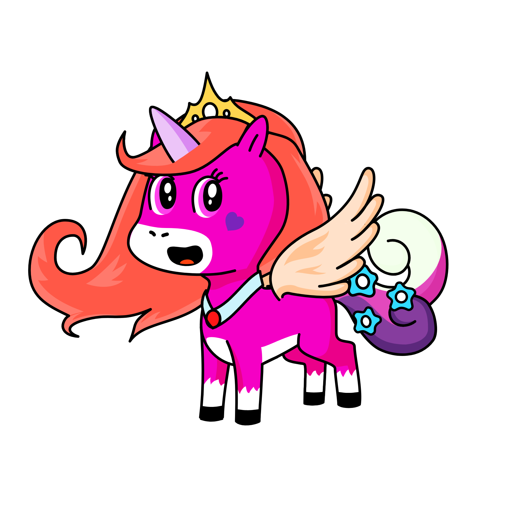 Pinky, the unicorn