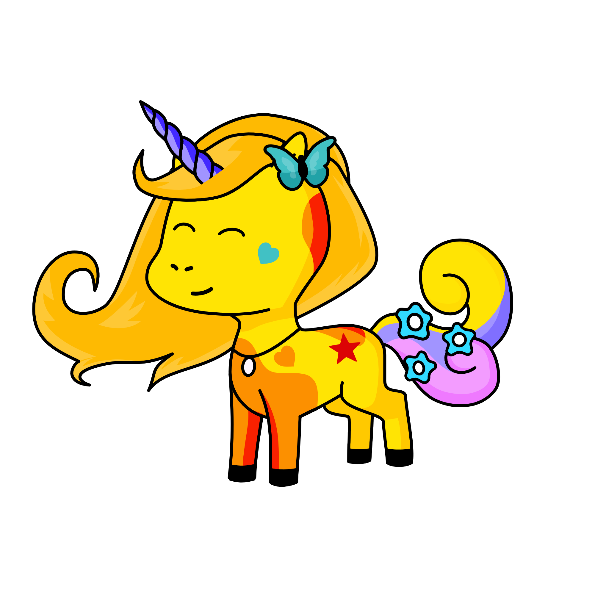 sunset shimmer, the unicorn