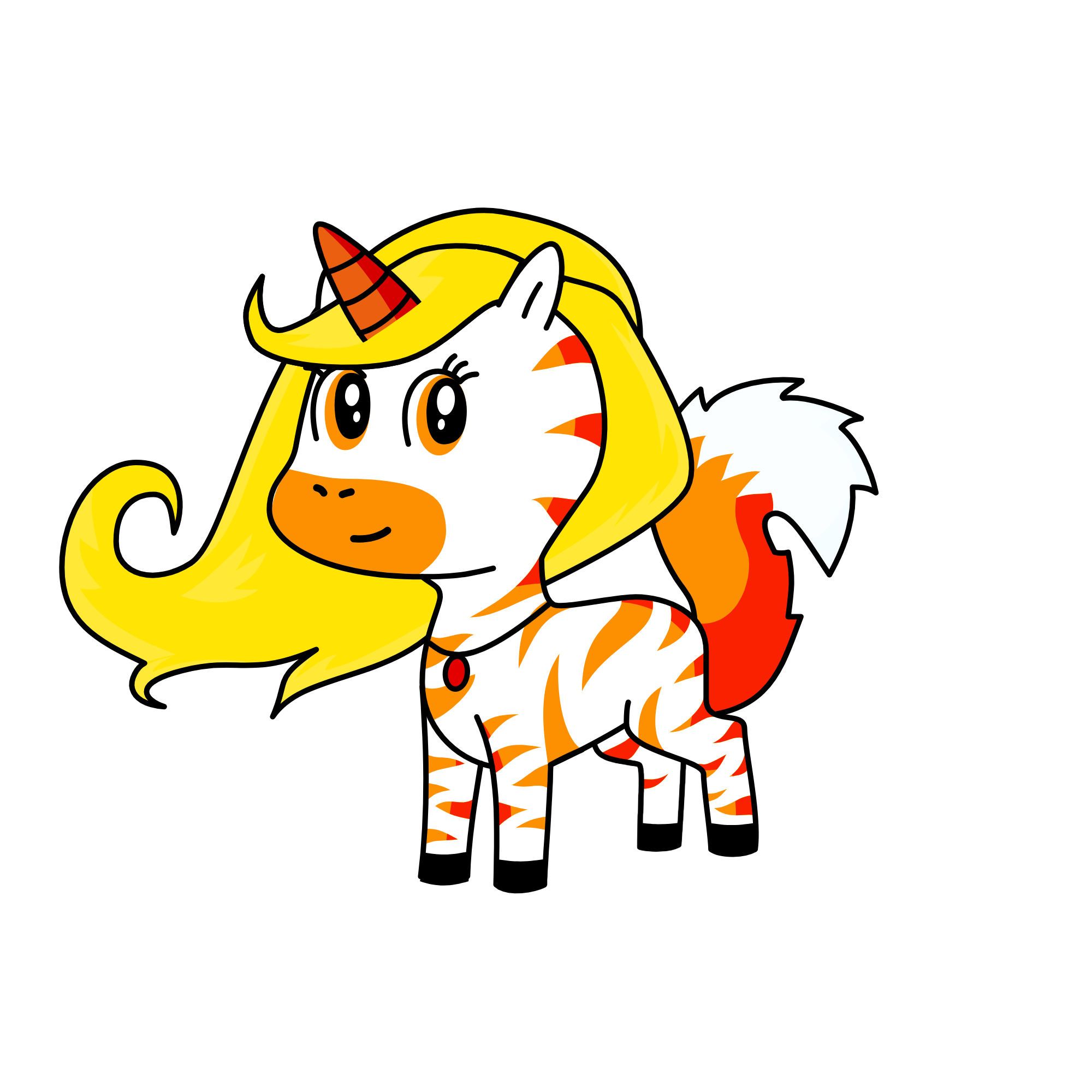 Tigeress, the unicorn
