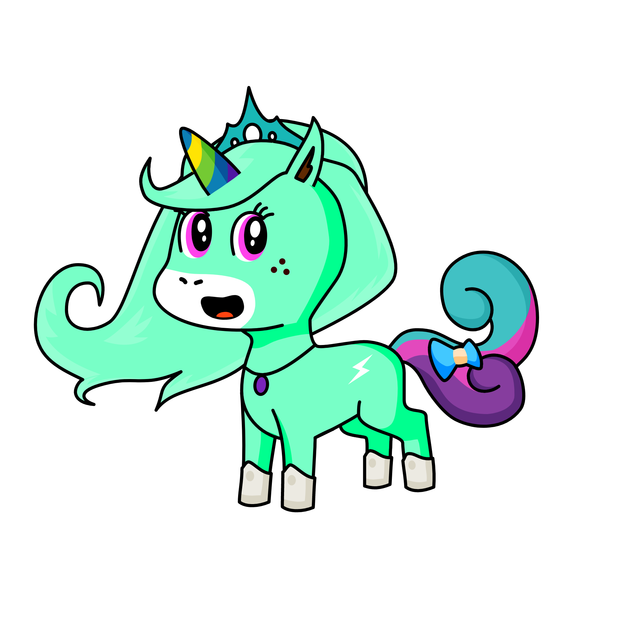 snowy, the unicorn