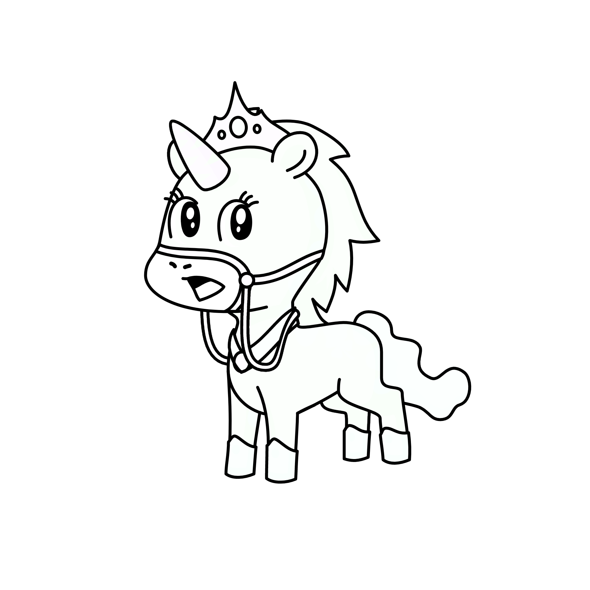 sonw whit, the unicorn