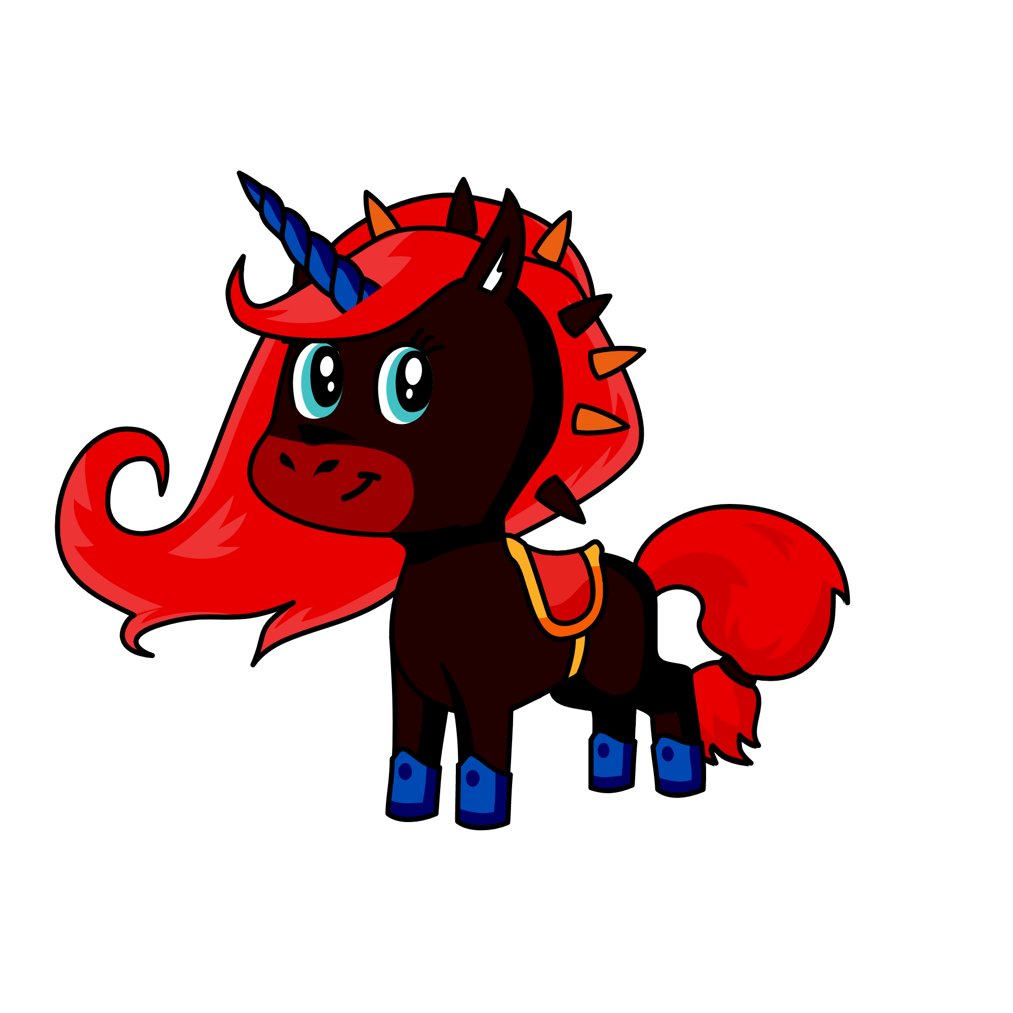 Black Beauty, the unicorn