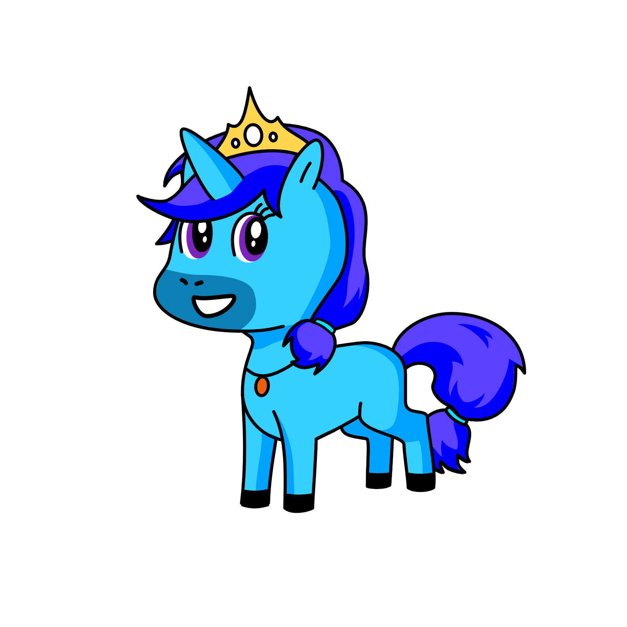 Princess Luna Ice cream pop, the unicorn