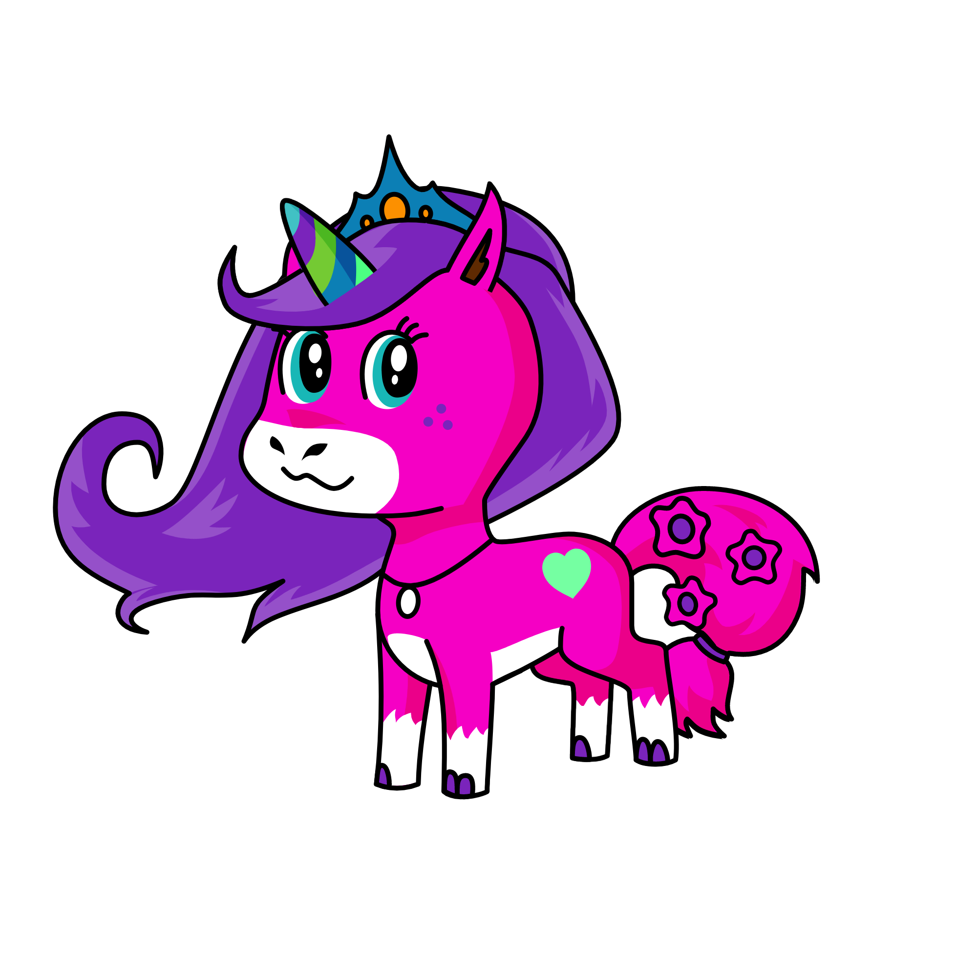 moonlight, the unicorn
