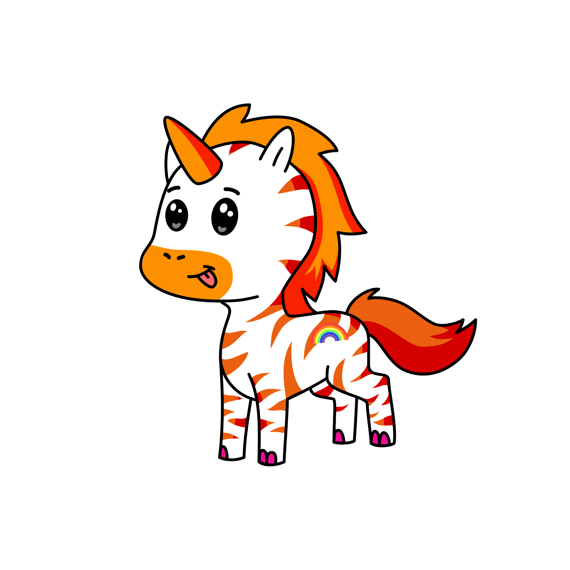 tummy rub, the unicorn