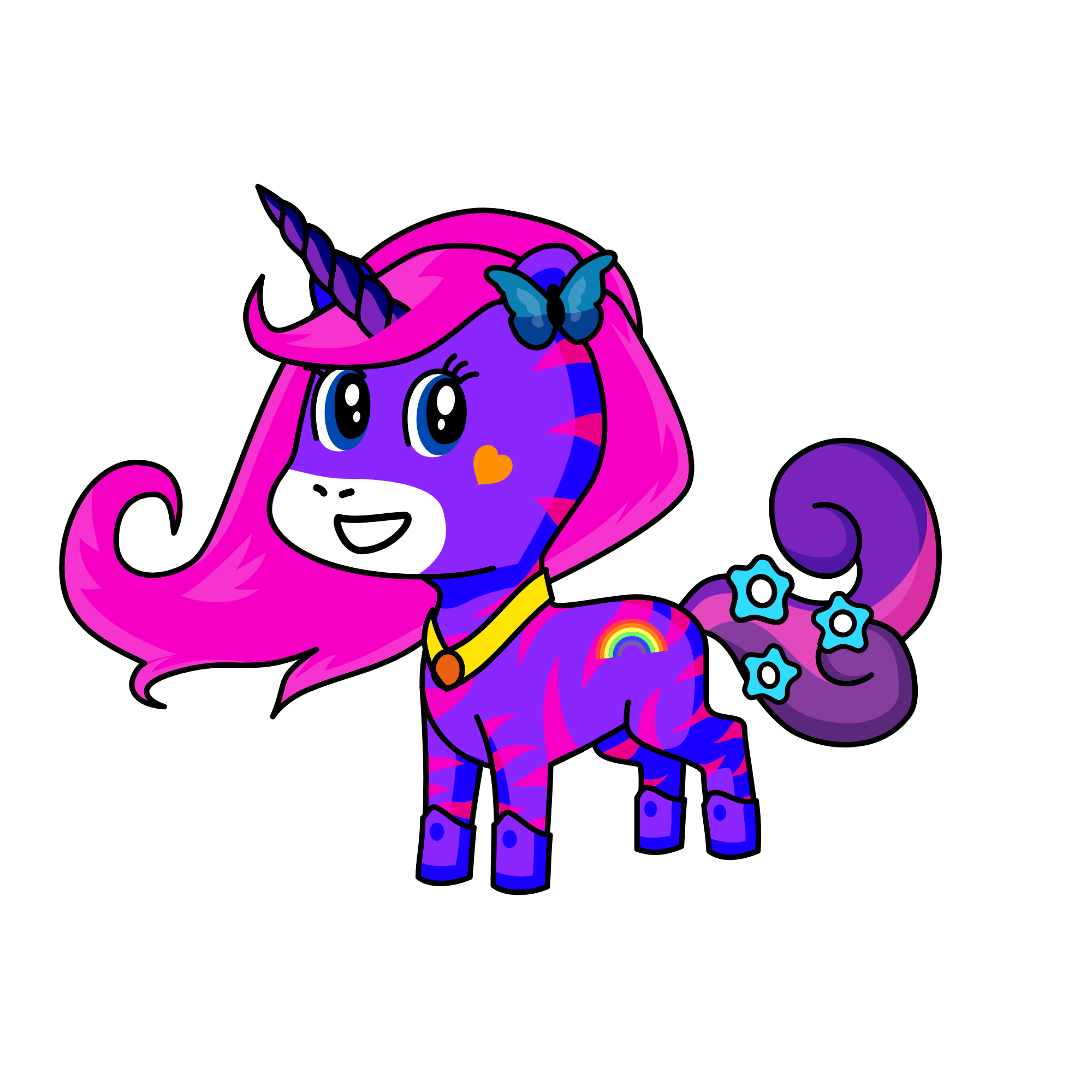 Noonoopie, the unicorn