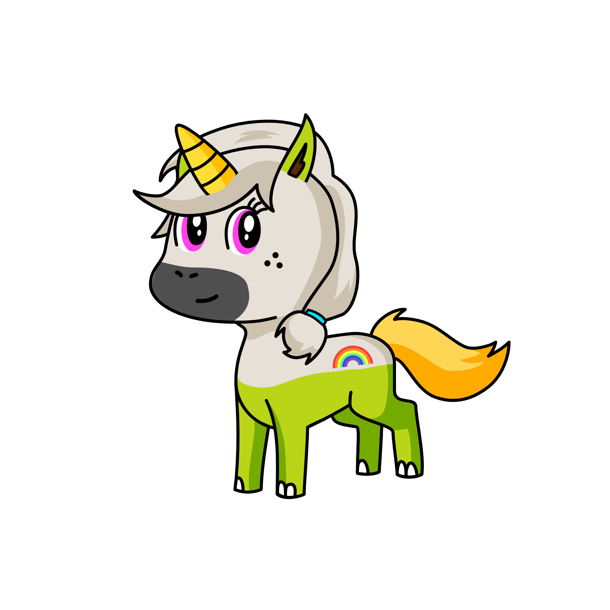 oggy and , the unicorn