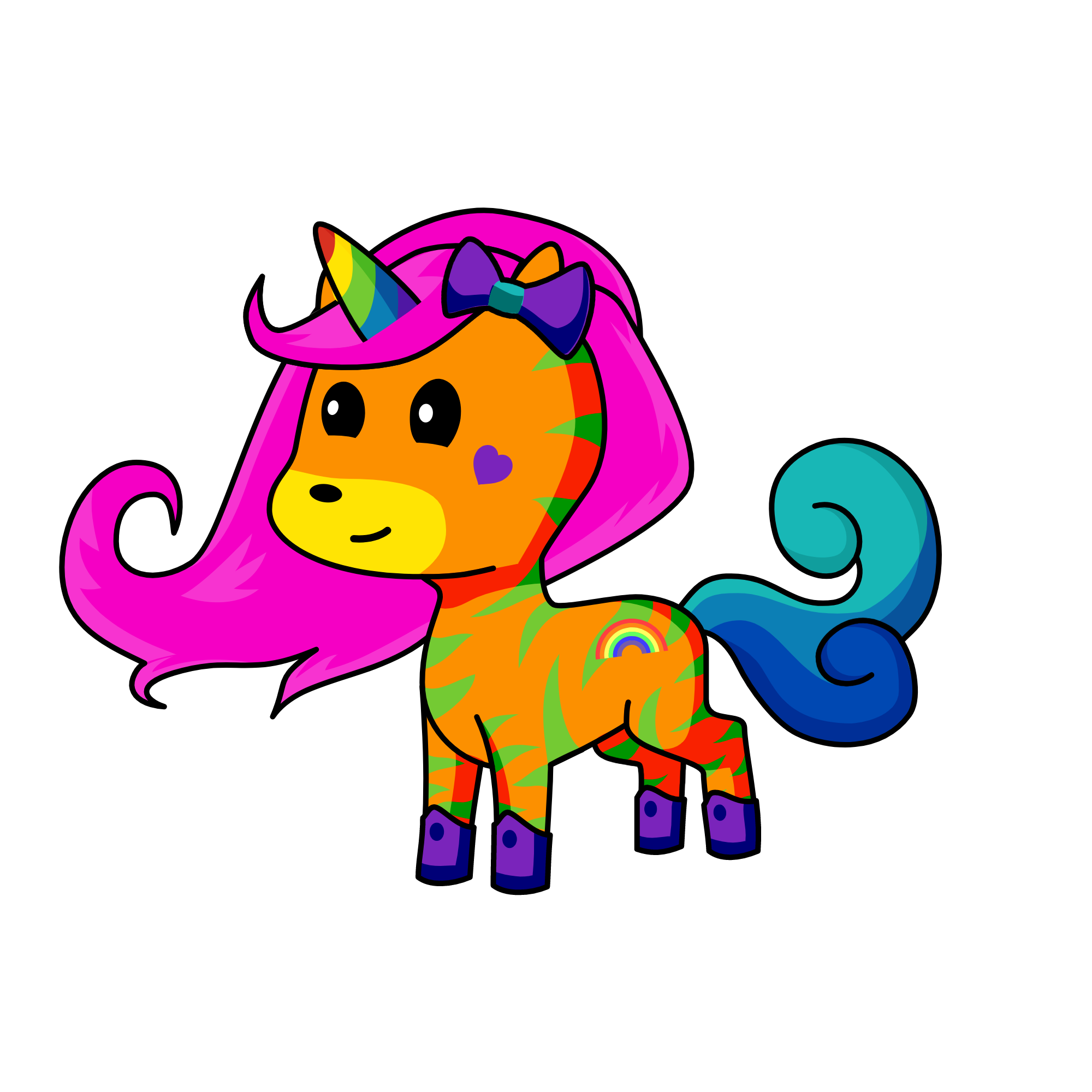 Rainbowicorn, the unicorn