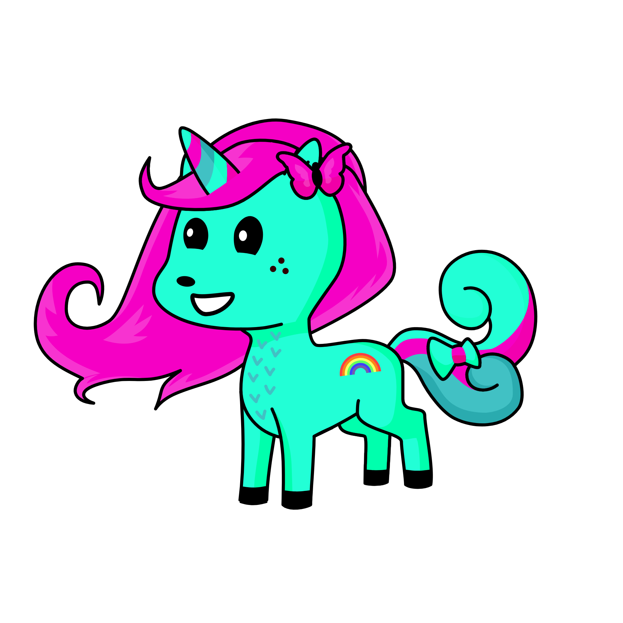 Snowacorn, the unicorn