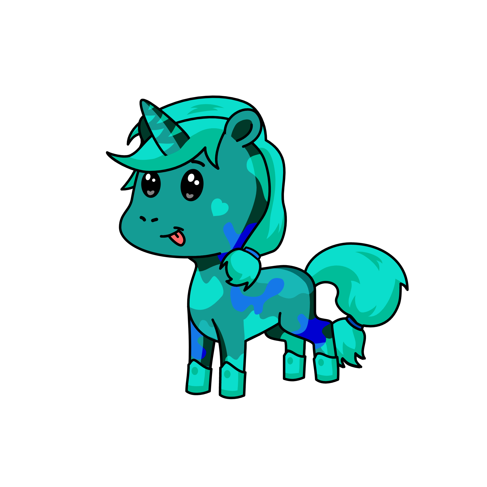 bluey, the unicorn