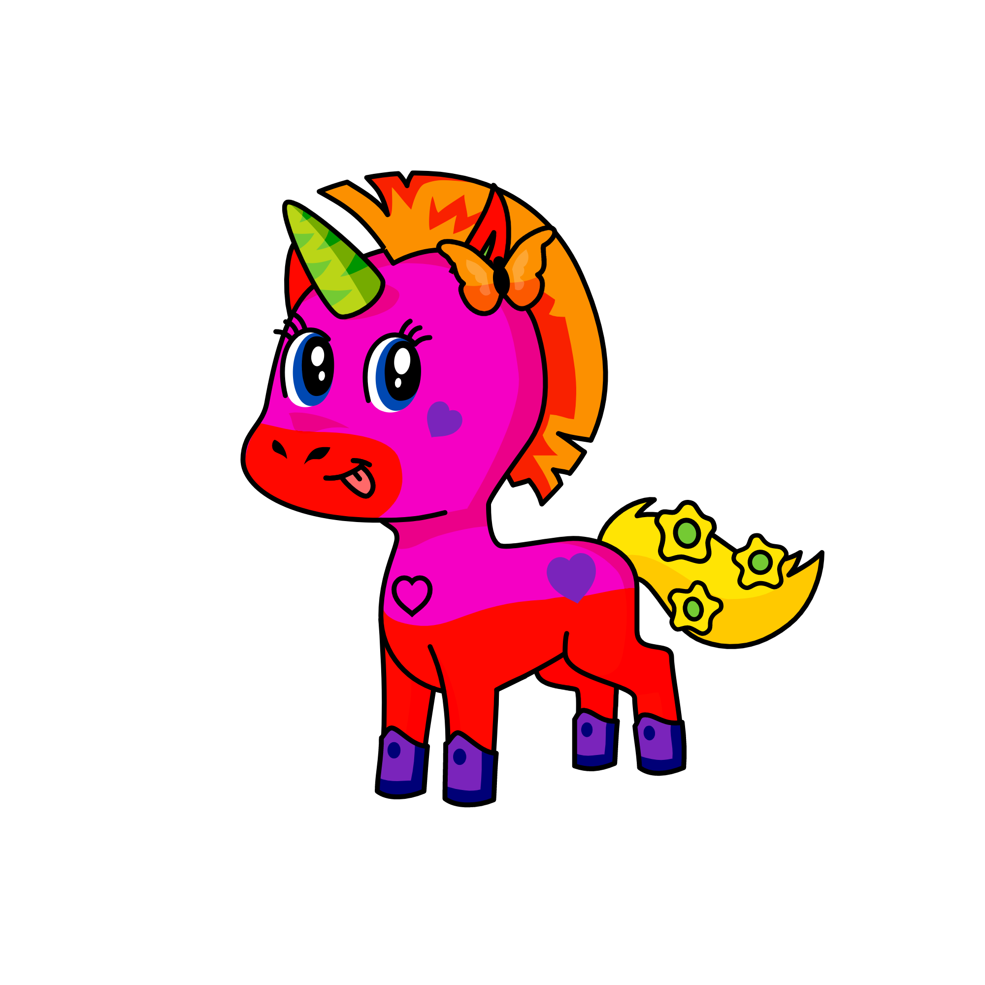 Rainbowdash twin, the unicorn