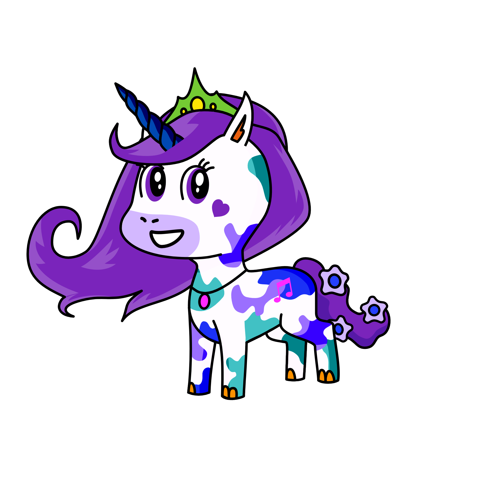 RAIN SING, the unicorn