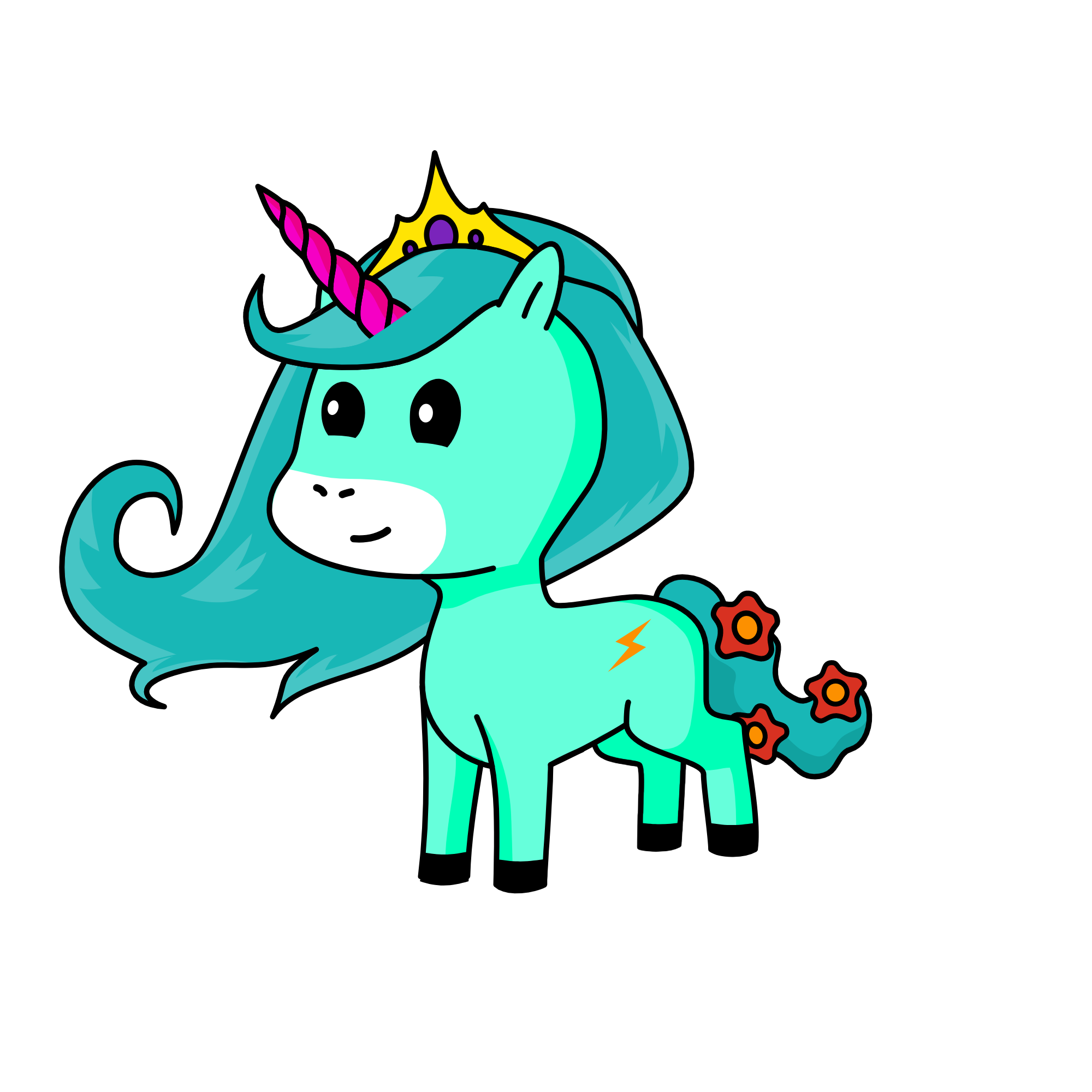 RAIN QUEEN, the unicorn